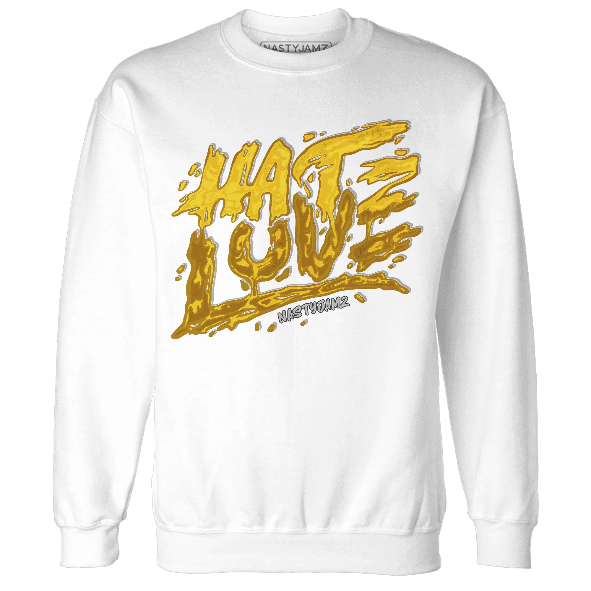 NastyJamz-Yellow-Ochre-6s-Sweatshirt-Match-Love-Hate