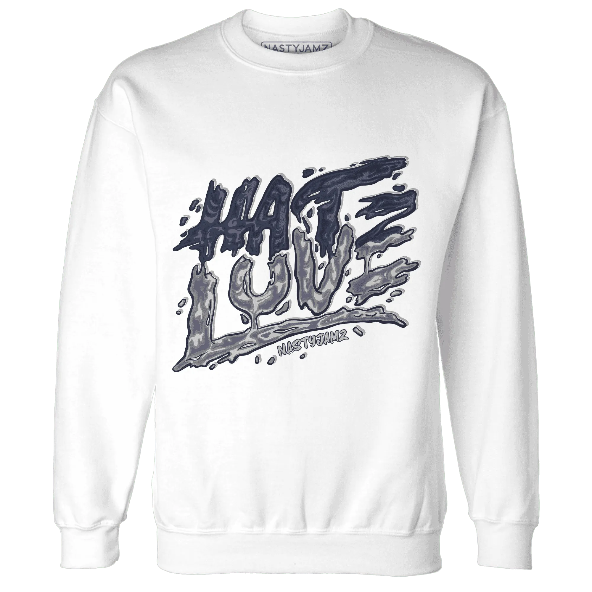 VaporMax-Plus-Midnight-Navy-White-Metallic-Silver-Sweatshirt-Match-Love-Hate