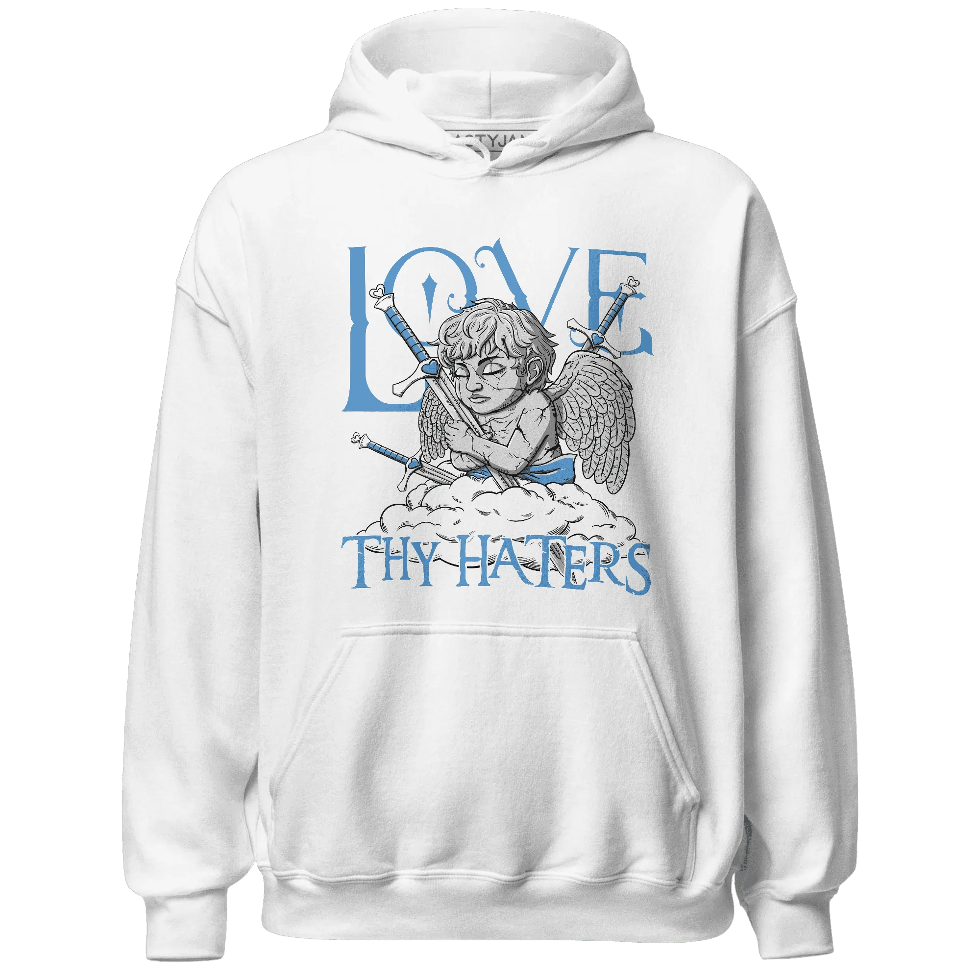 NastyJamz-Carolina-Blue-Univercitii-17s-Hoodie-Match-Love-Thy-Haters-Angel