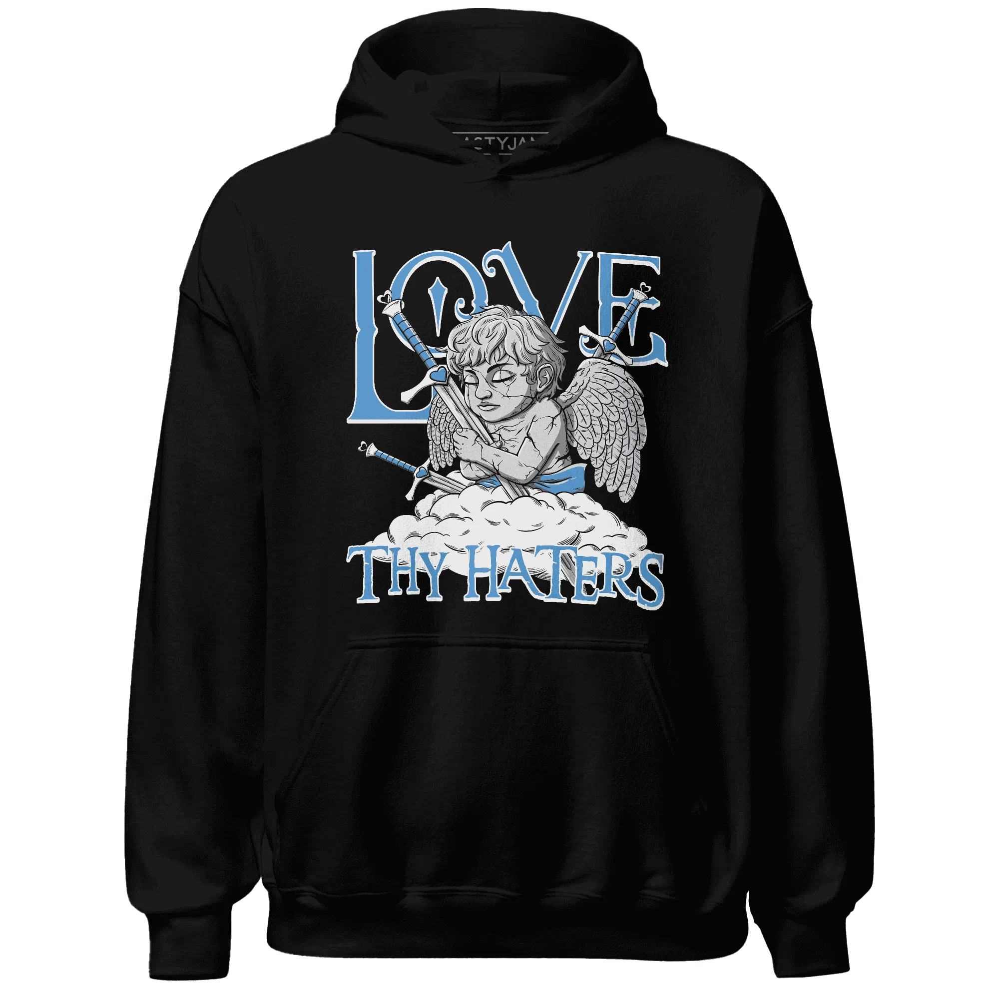 NastyJamz-Carolina-Blue-Univercitii-17s-Hoodie-Match-Love-Thy-Haters-Angel