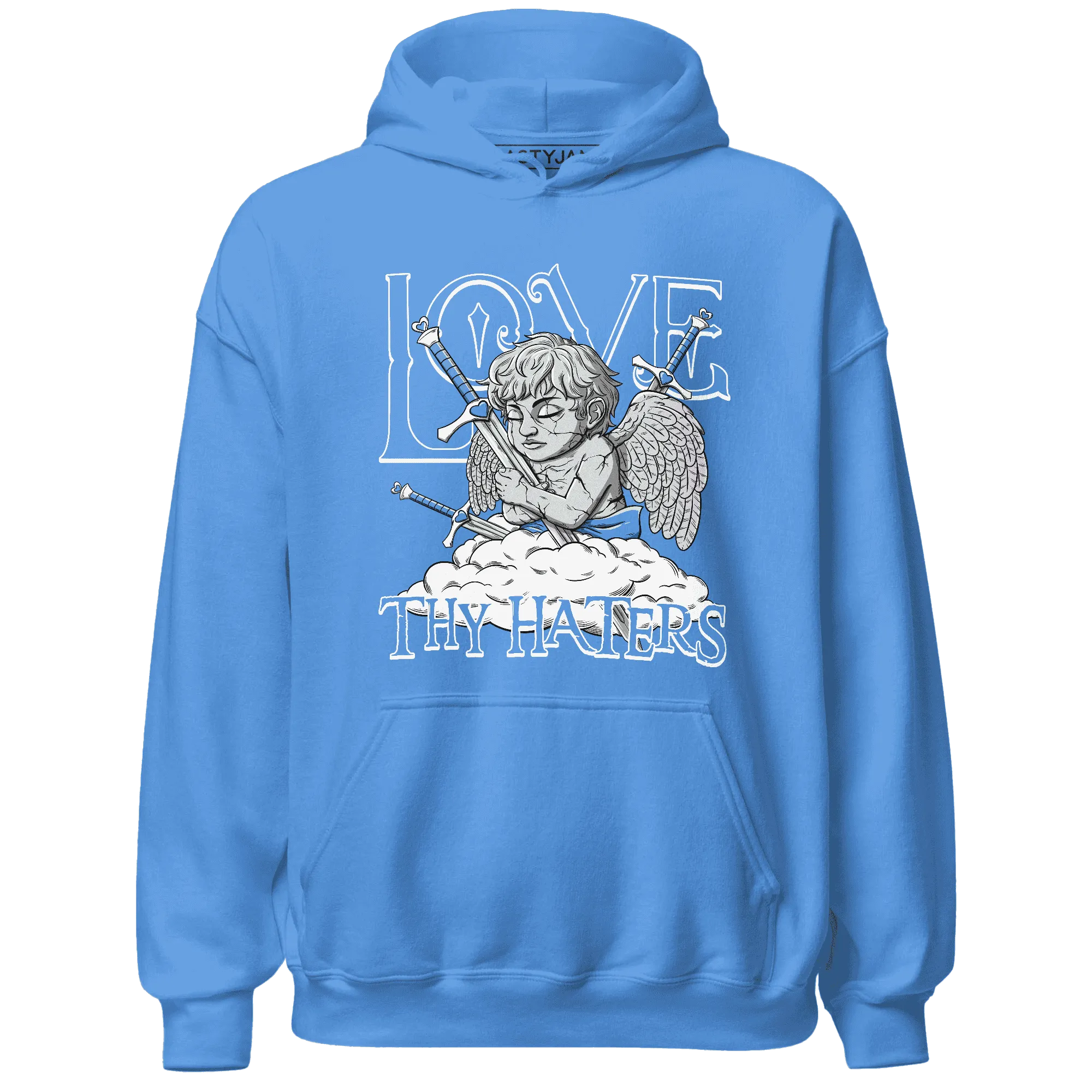 NastyJamz-Carolina-Blue-Univercitii-17s-Hoodie-Match-Love-Thy-Haters-Angel