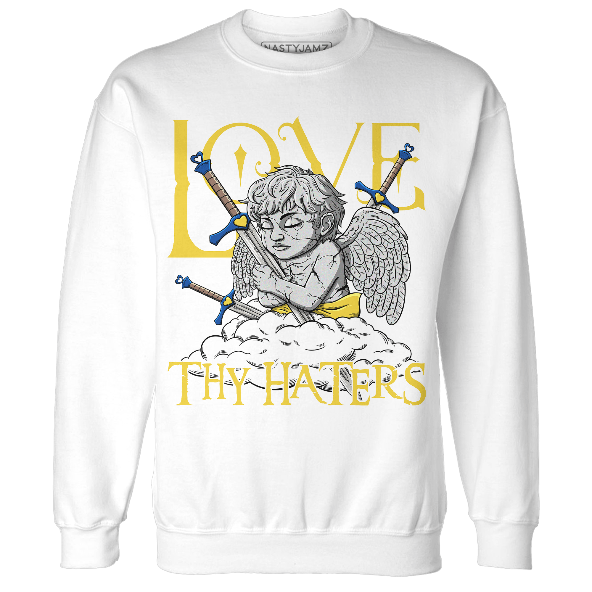 Low OG Canary TVSC 1s Sweatshirt Match Love Thy Haters Angel - NastyJamz