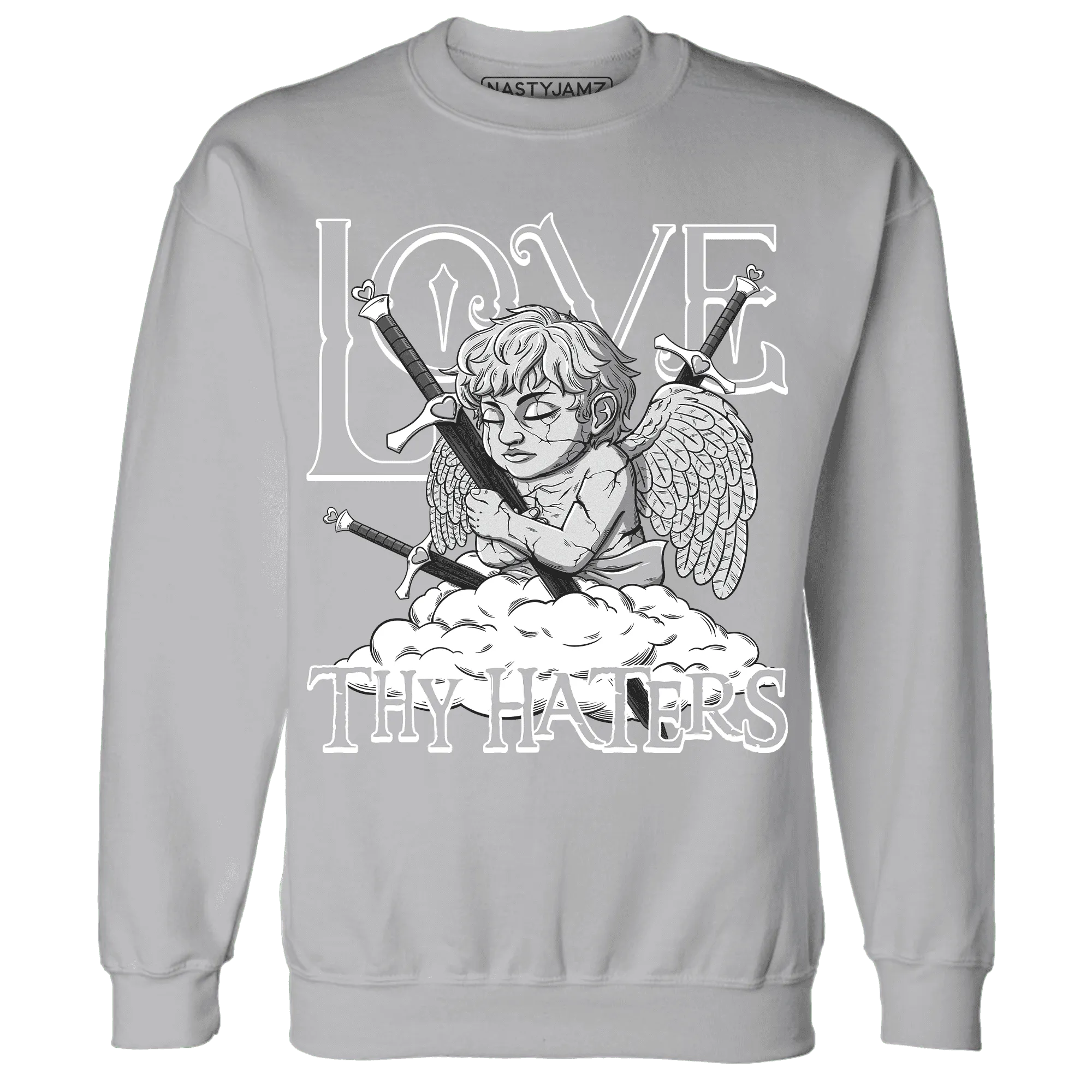 Wolf-Grey-1s-Sweatshirt-Match-Love-Thy-Haters-Angel