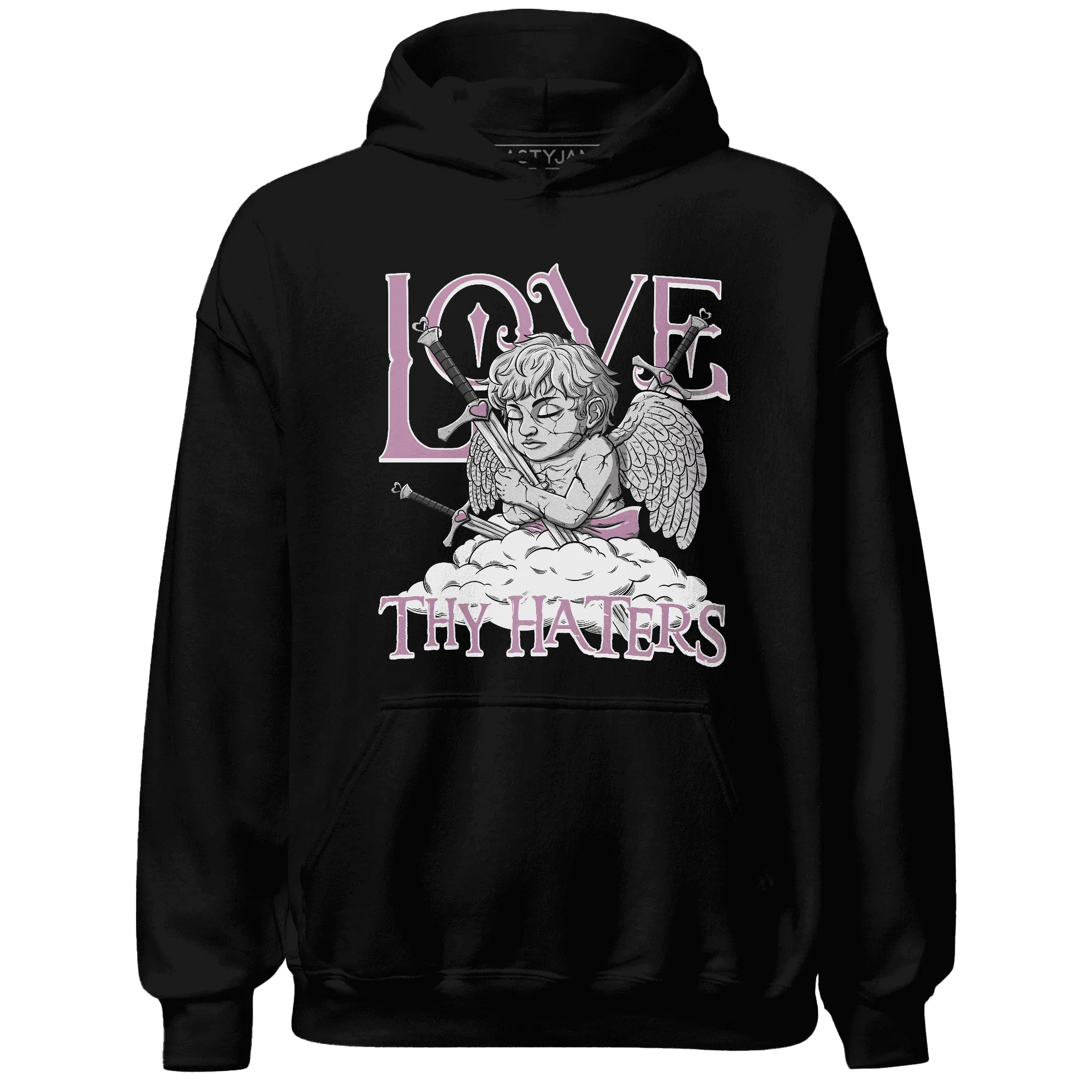 Orchid-Neutral-Grey-Black-White-4s-NastyJamz-Hoodie-Match-Love-Thy-Haters-Angel
