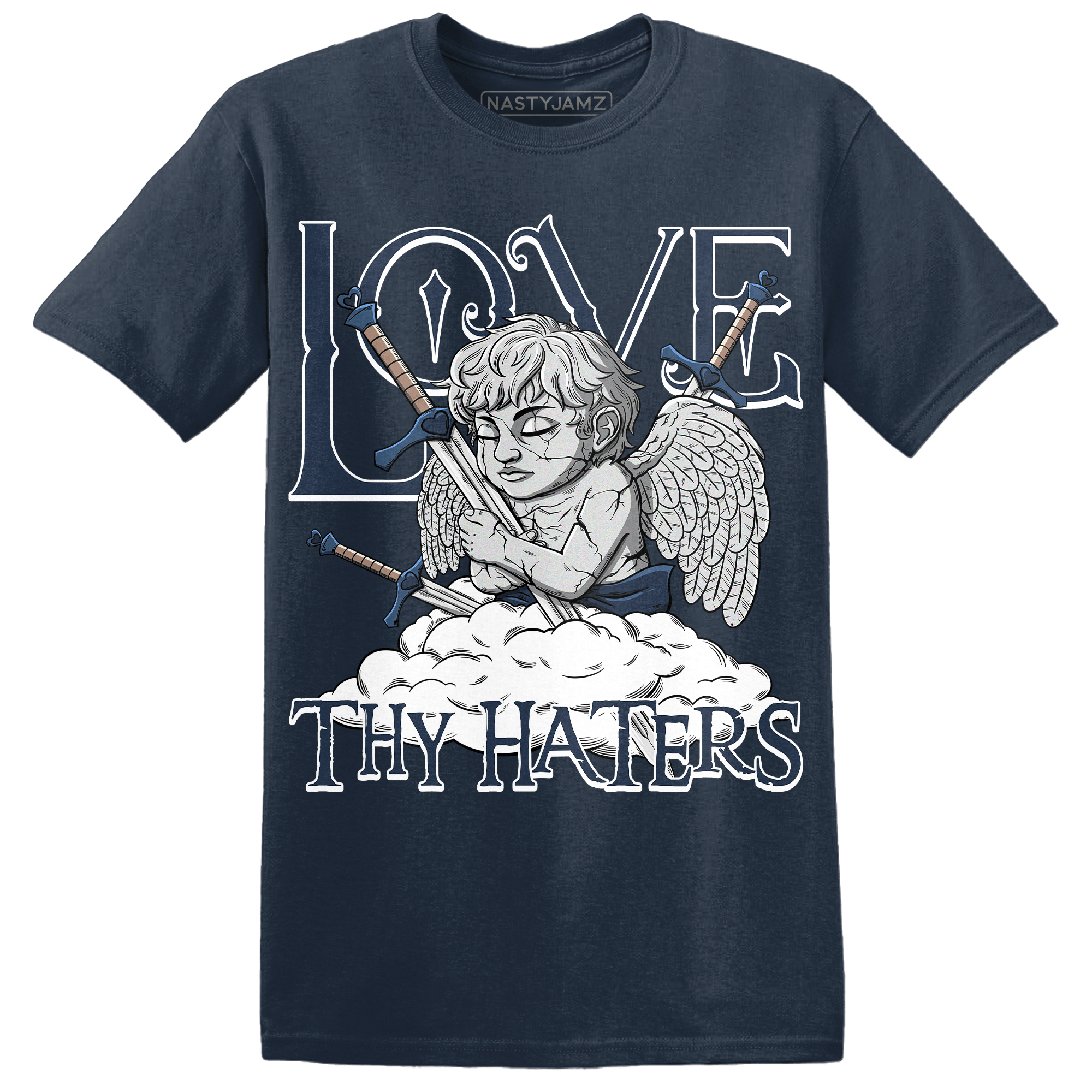 AM 1 86 Jackie RBS T Shirt Match Love Thy Haters Angel - NastyJamz
