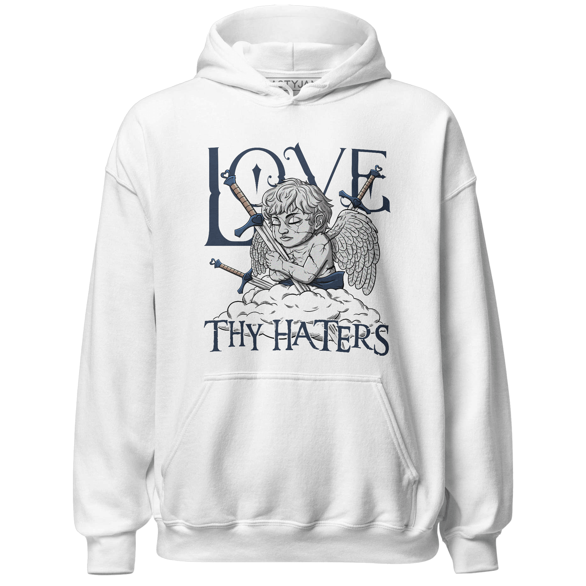 AM 1 86 Jackie RBS Hoodie Match Love Thy Haters Angel - NastyJamz