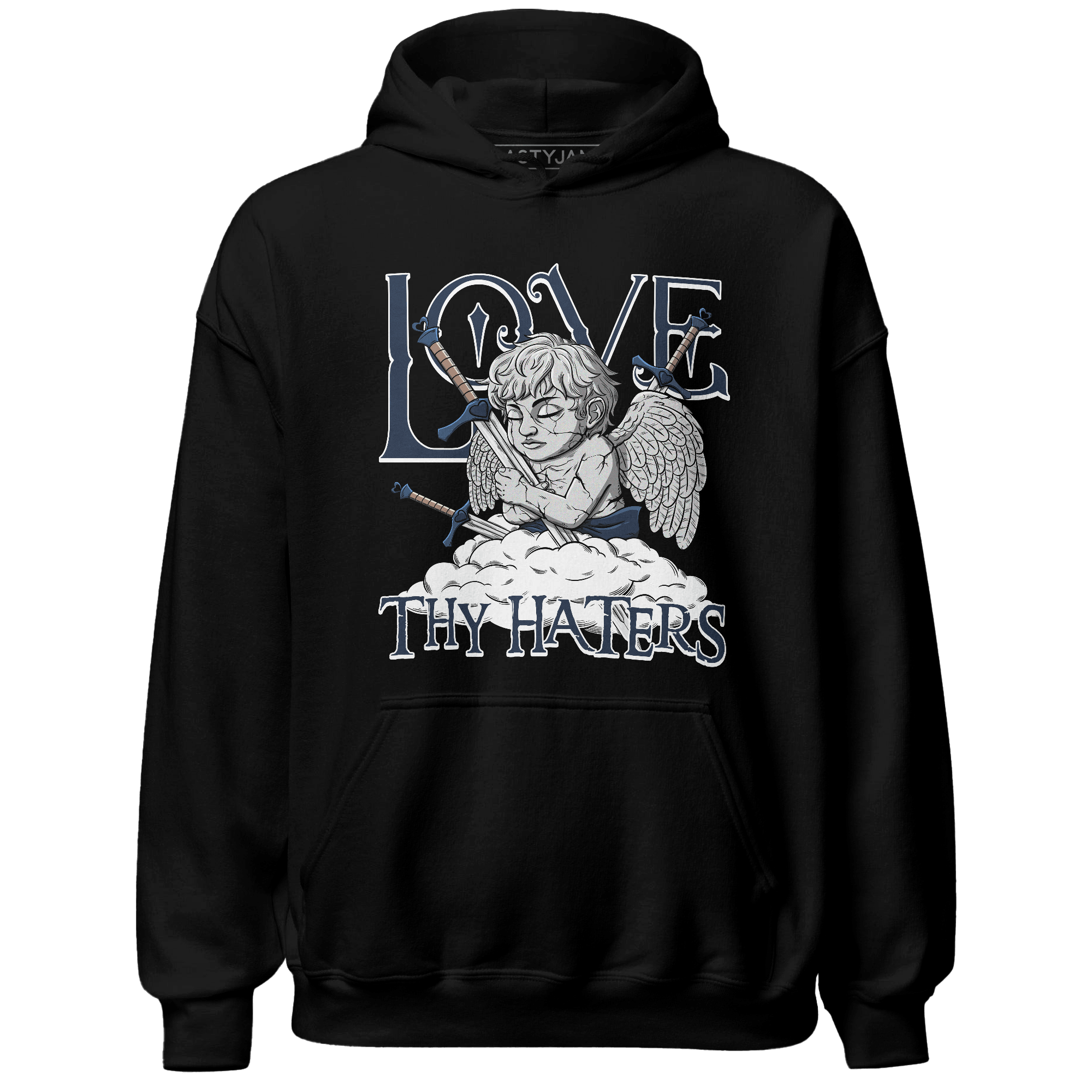 AM 1 86 Jackie RBS Hoodie Match Love Thy Haters Angel - NastyJamz