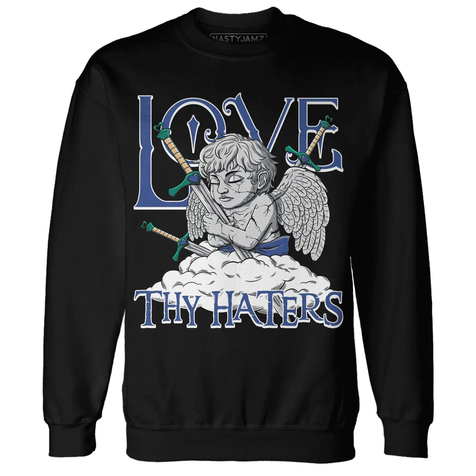 Dunk-Hyper-Royal-Malachite-NastyJamz-Sweatshirt-Match-Love-Thy-Haters-Angel