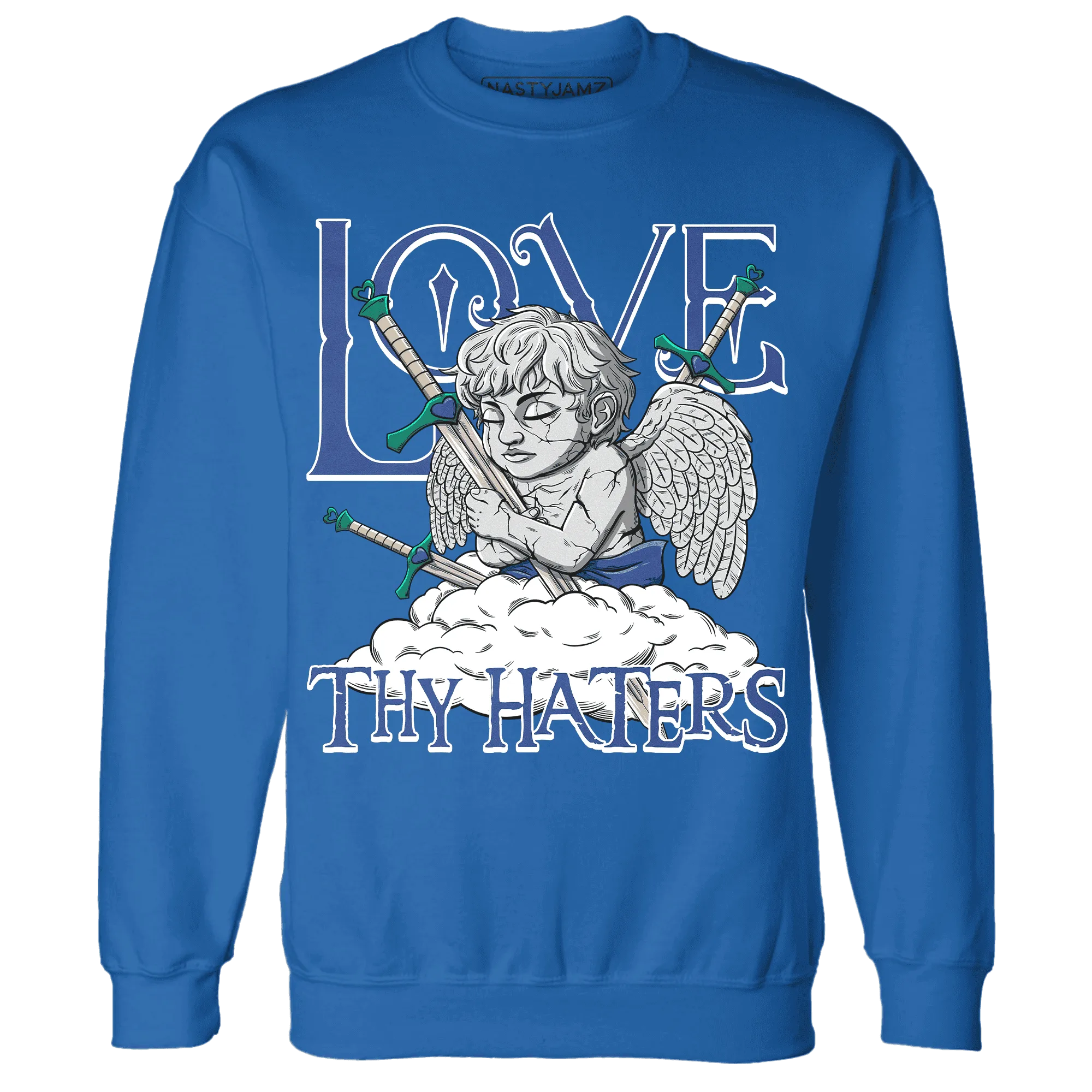 Dunk-Hyper-Royal-Malachite-NastyJamz-Sweatshirt-Match-Love-Thy-Haters-Angel