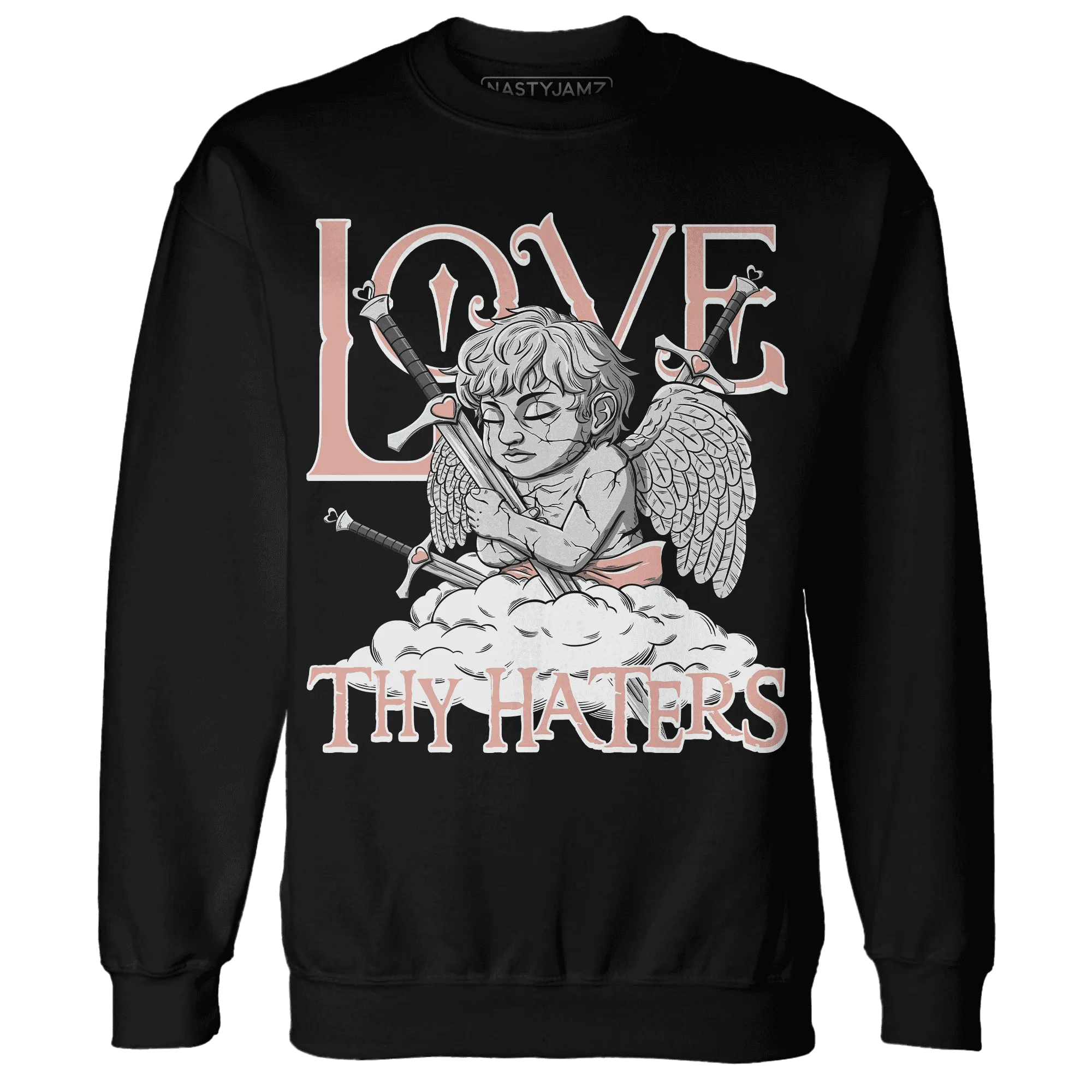 Dunk-Low-Glacier-Blue-Arctic-Orange-NastyJamz-Sweatshirt-Match-Love-Thy-Haters-Angel