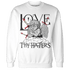 Jumman Jack University Red Sweatshirt Match Love Thy Haters Angel - NastyJamz