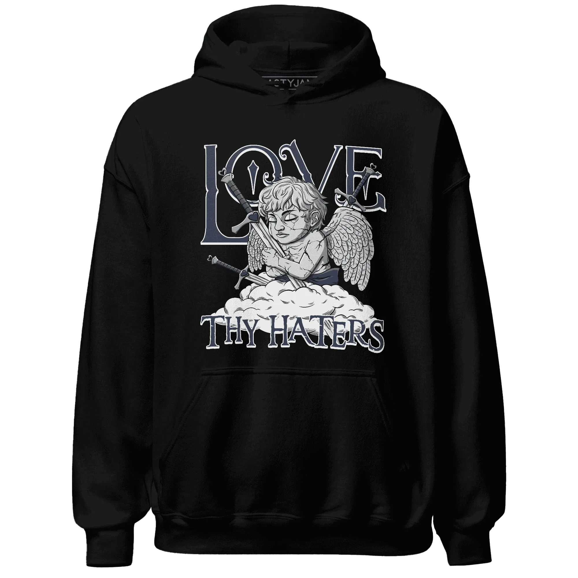 VaporMax-Plus-Midnight-Navy-White-Metallic-Silver-NastyJamz-Hoodie-Match-Love-Thy-Haters-Angel