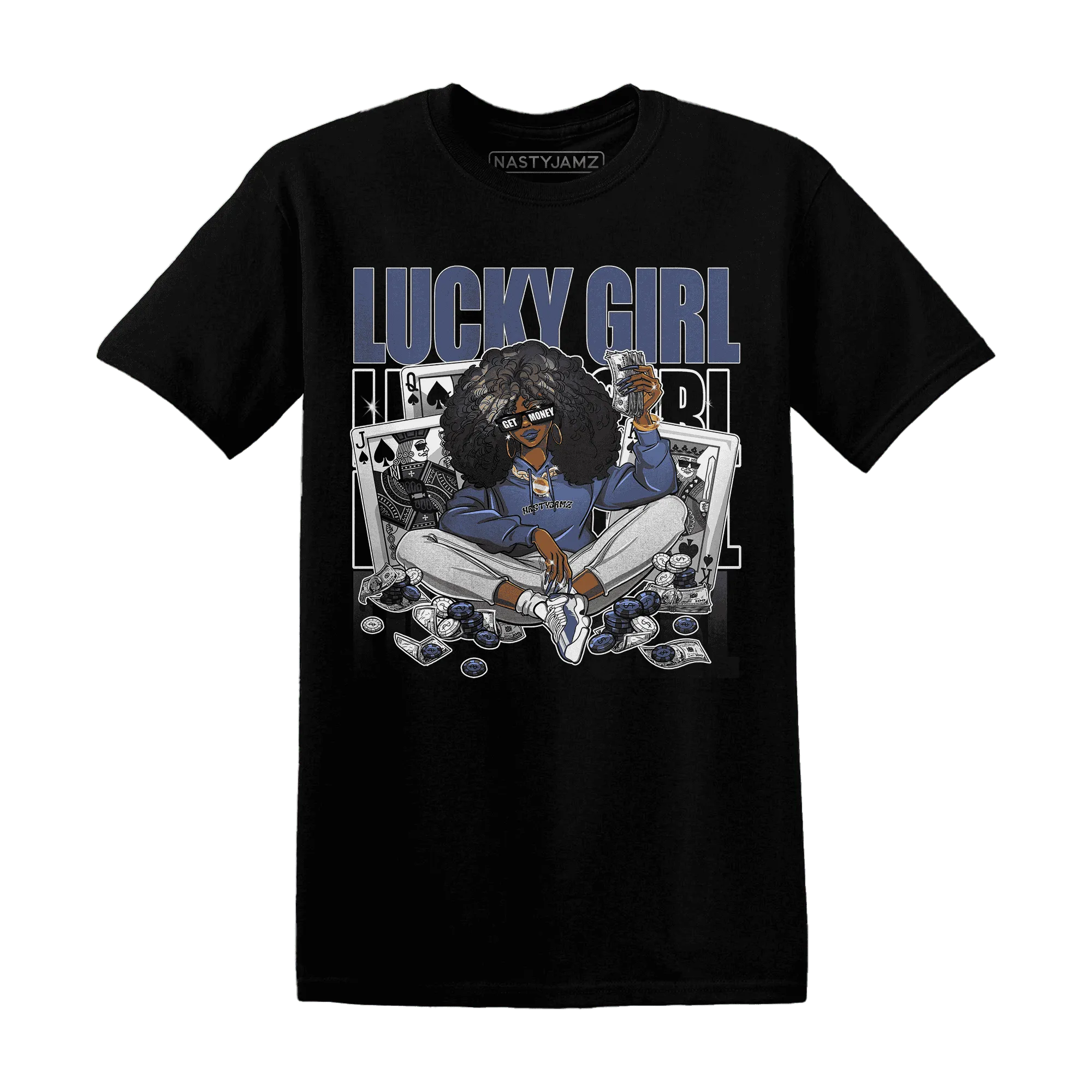 NastyJamz-Low-Diffused-Blue-11s-T-Shirt-Match-Lucky-Girl