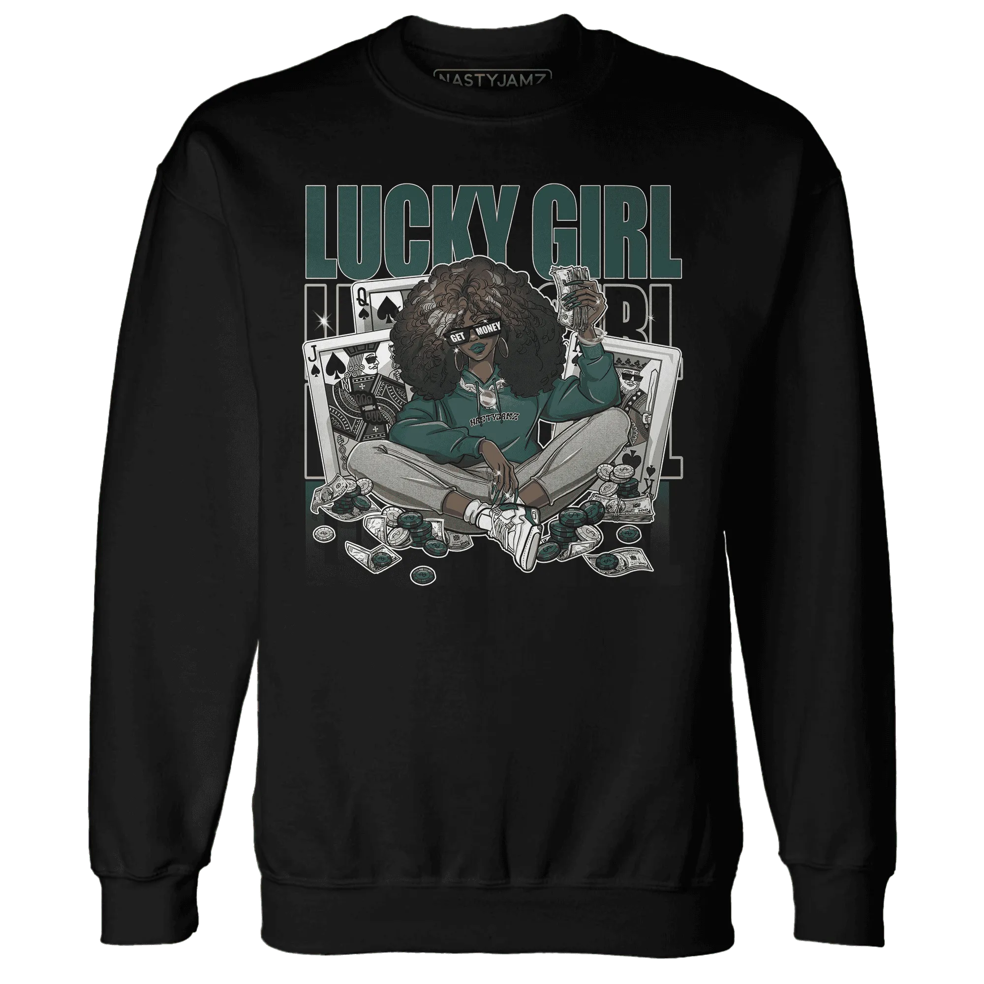 NastyJamz-Oxidized-Green-4s-Sweatshirt-Match-Lucky-Girl