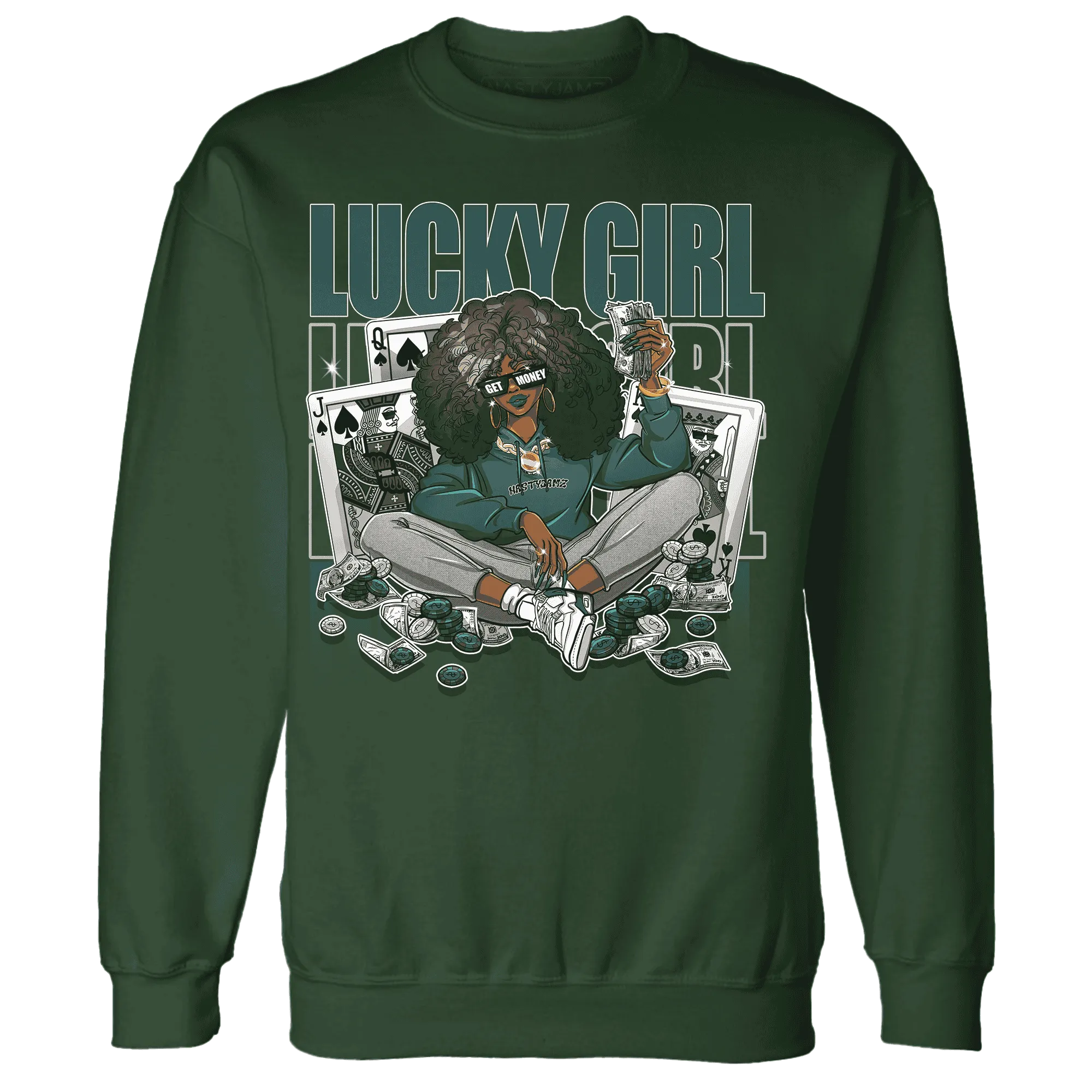 NastyJamz-Oxidized-Green-4s-Sweatshirt-Match-Lucky-Girl