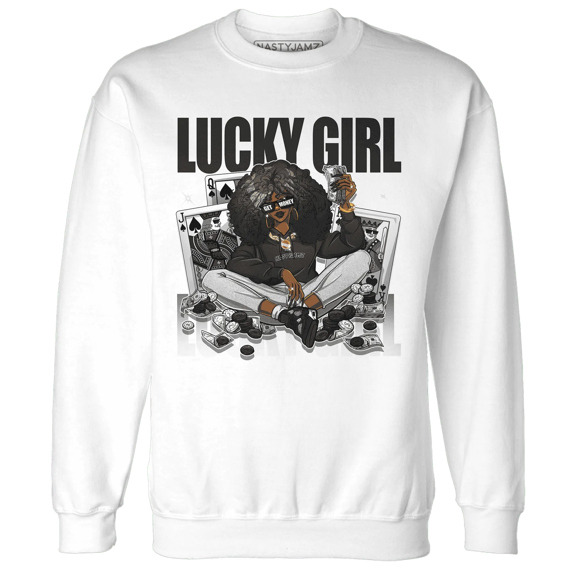 NastyJamz-White-Thunder-4s-Sweatshirt-Match-Lucky-Girl