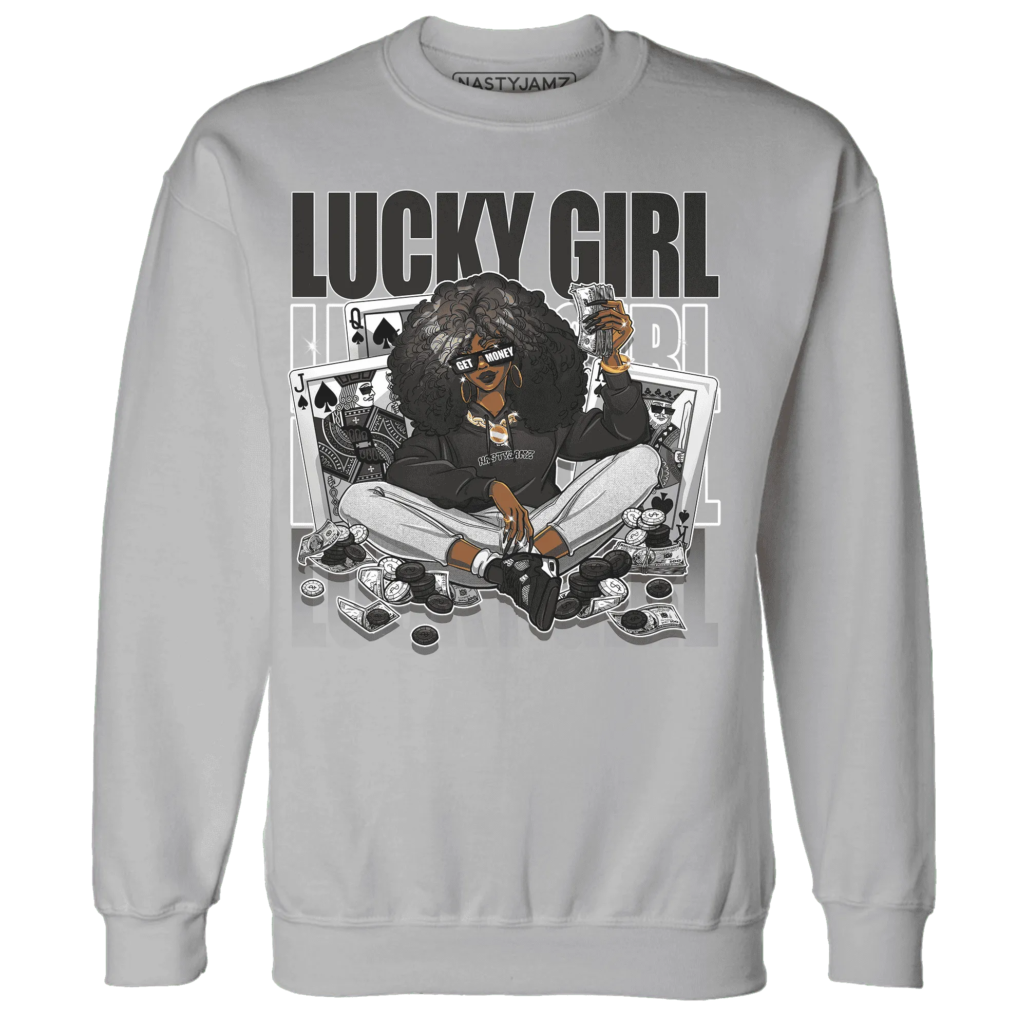 NastyJamz-White-Thunder-4s-Sweatshirt-Match-Lucky-Girl