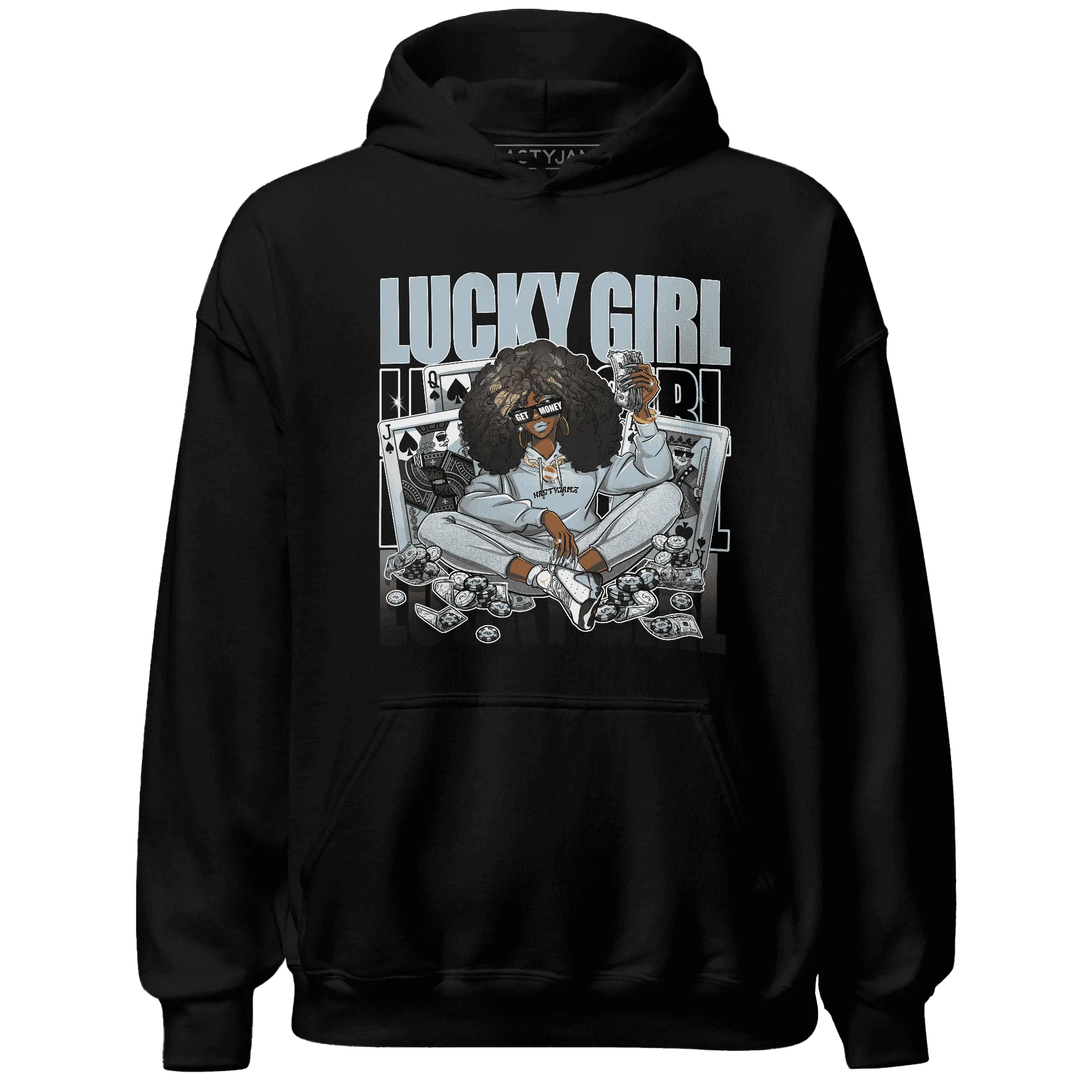 NastyJamz-Blue-Grey-13s-Hoodie-Match-Lucky-Girl