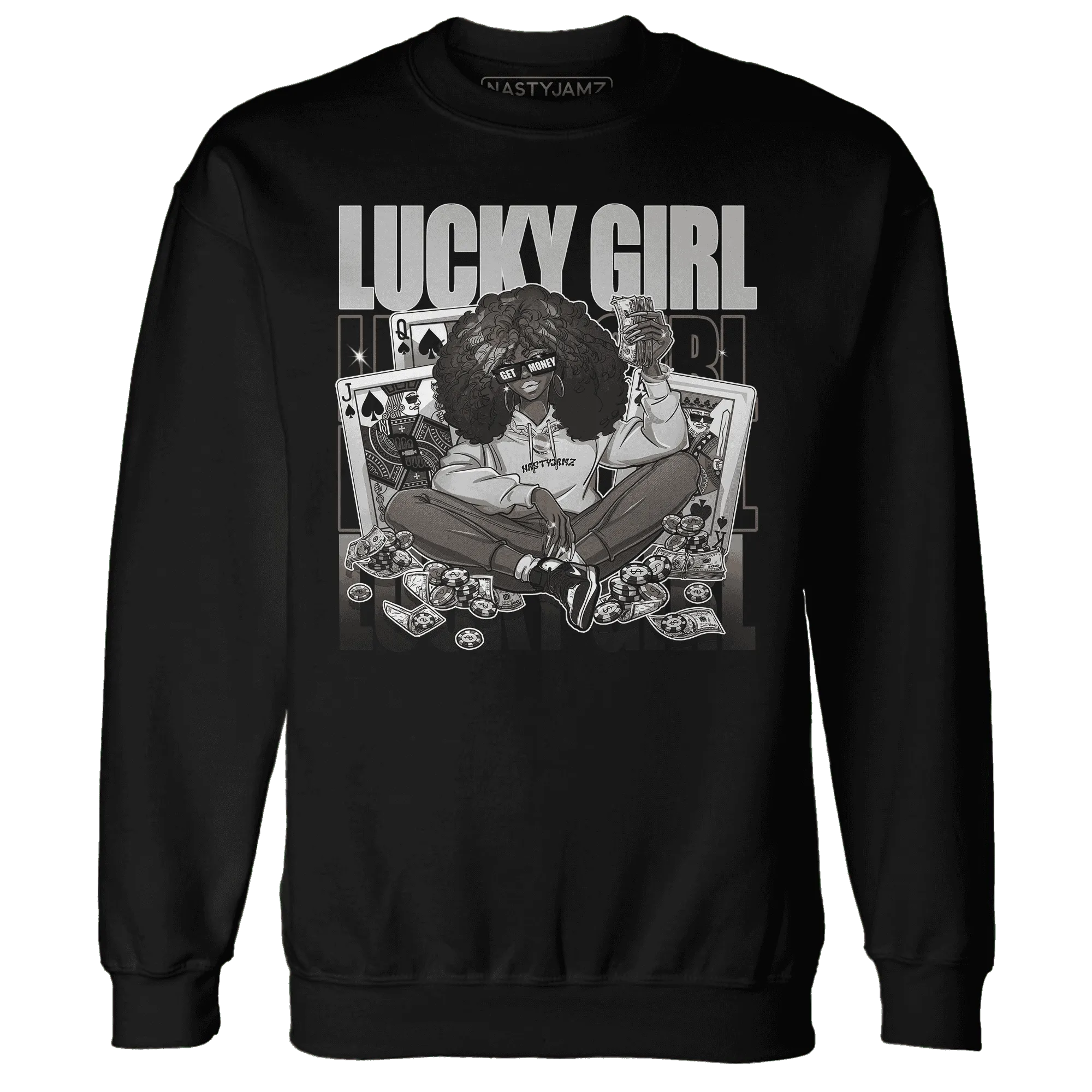 NastyJamz-Retro-High-OG-Black-White-1s-Sweatshirt-Match-Lucky-Girl