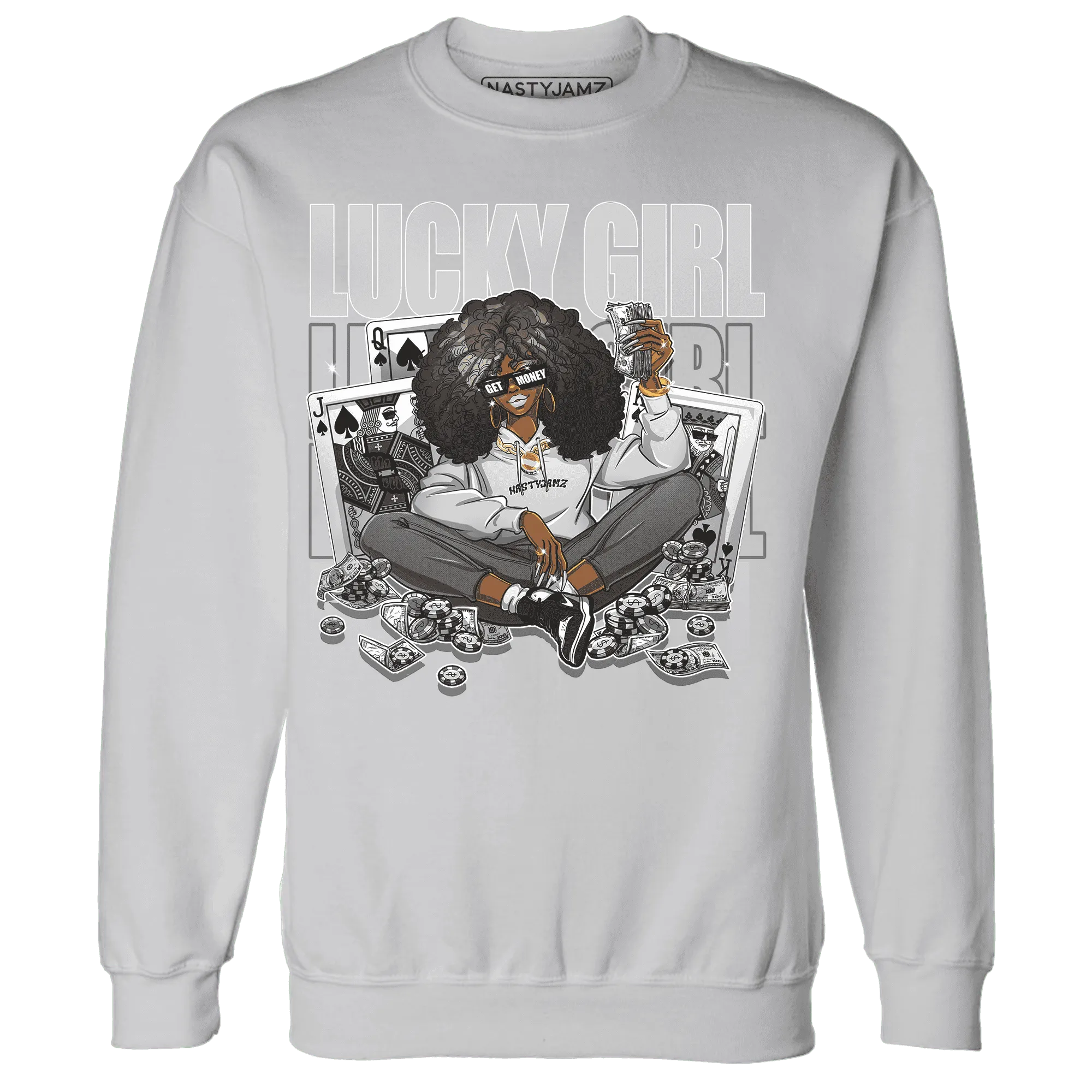 NastyJamz-Retro-High-OG-Black-White-1s-Sweatshirt-Match-Lucky-Girl