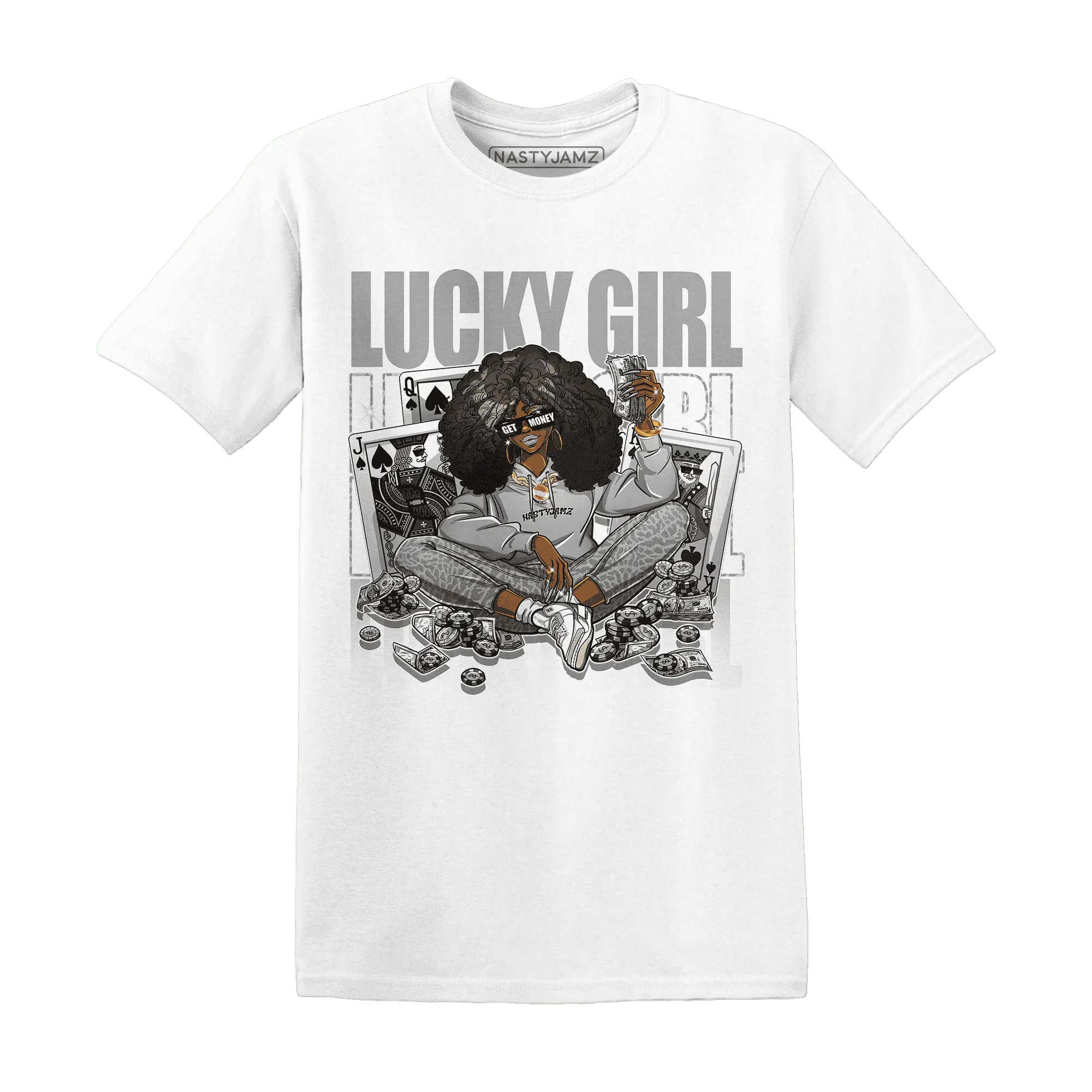 NastyJamz-Craft-Ivory-3s-T-Shirt-Match-Lucky-Girl