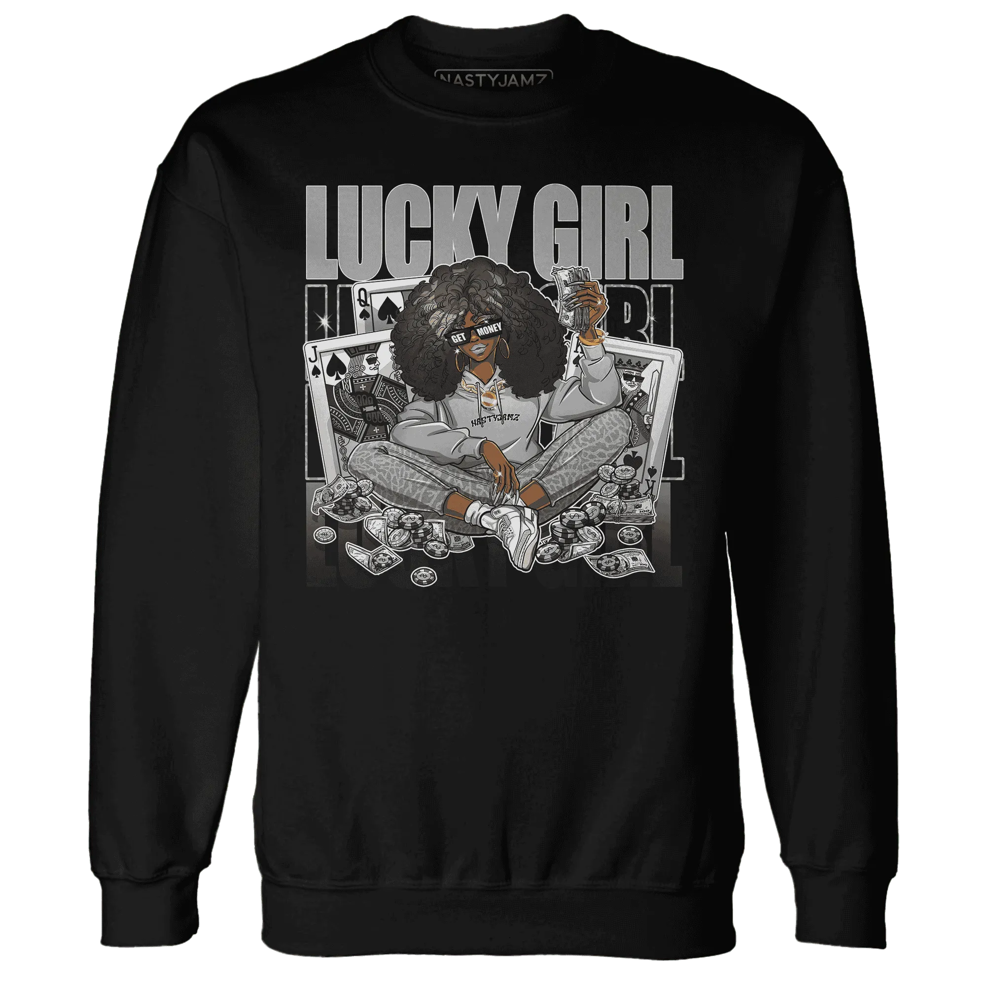 NastyJamz-Craft-Ivory-3s-Sweatshirt-Match-Lucky-Girl
