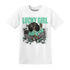 NastyJamz-Green-Glow-3s-T-Shirt-Match-Lucky-Girl
