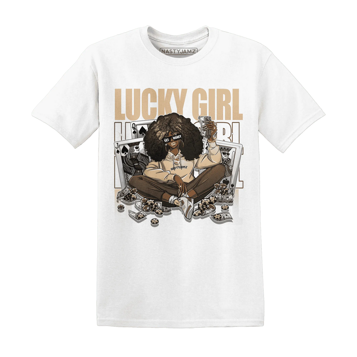 NastyJamz-Palomino-3s-T-Shirt-Match-Lucky-Girl