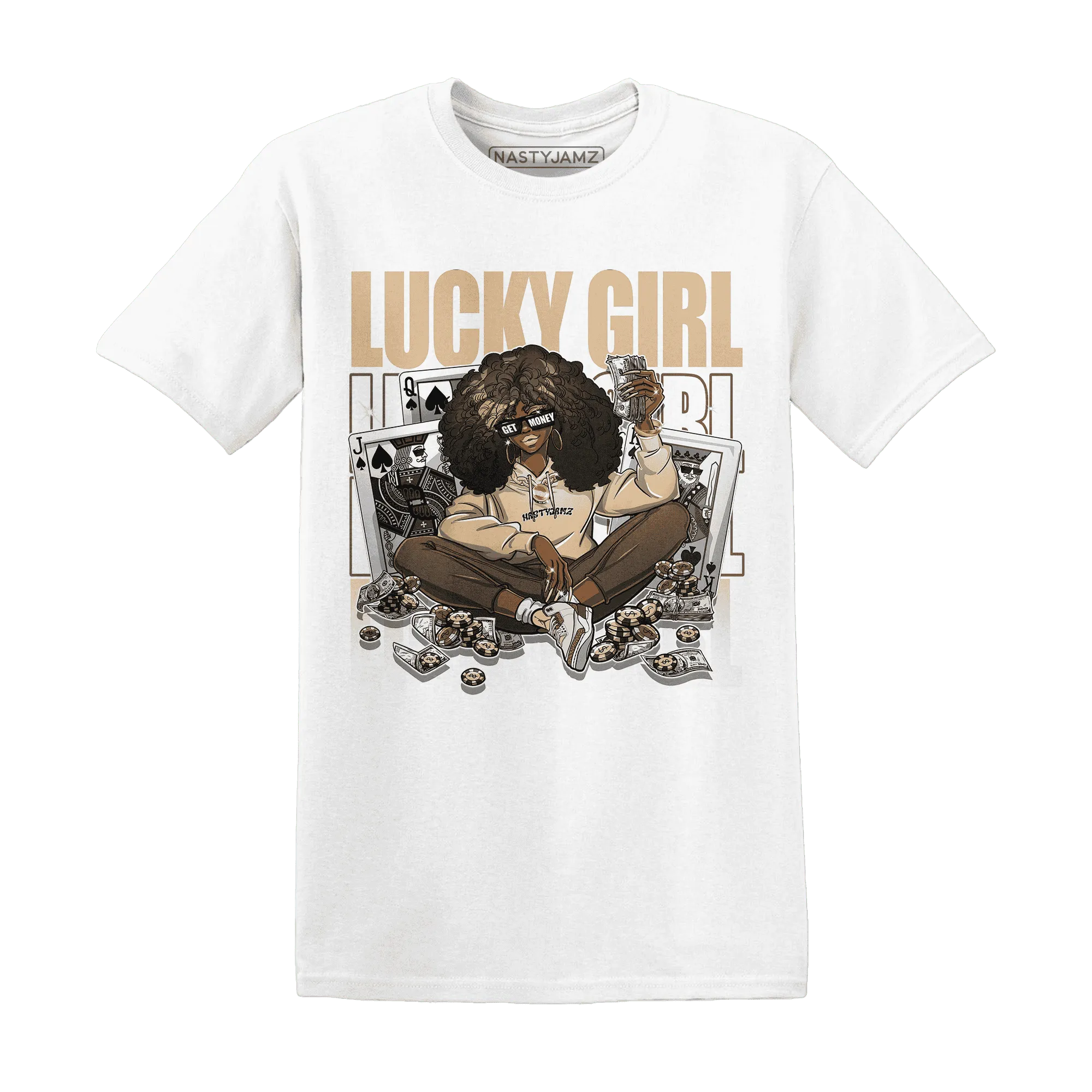 NastyJamz-Palomino-3s-T-Shirt-Match-Lucky-Girl