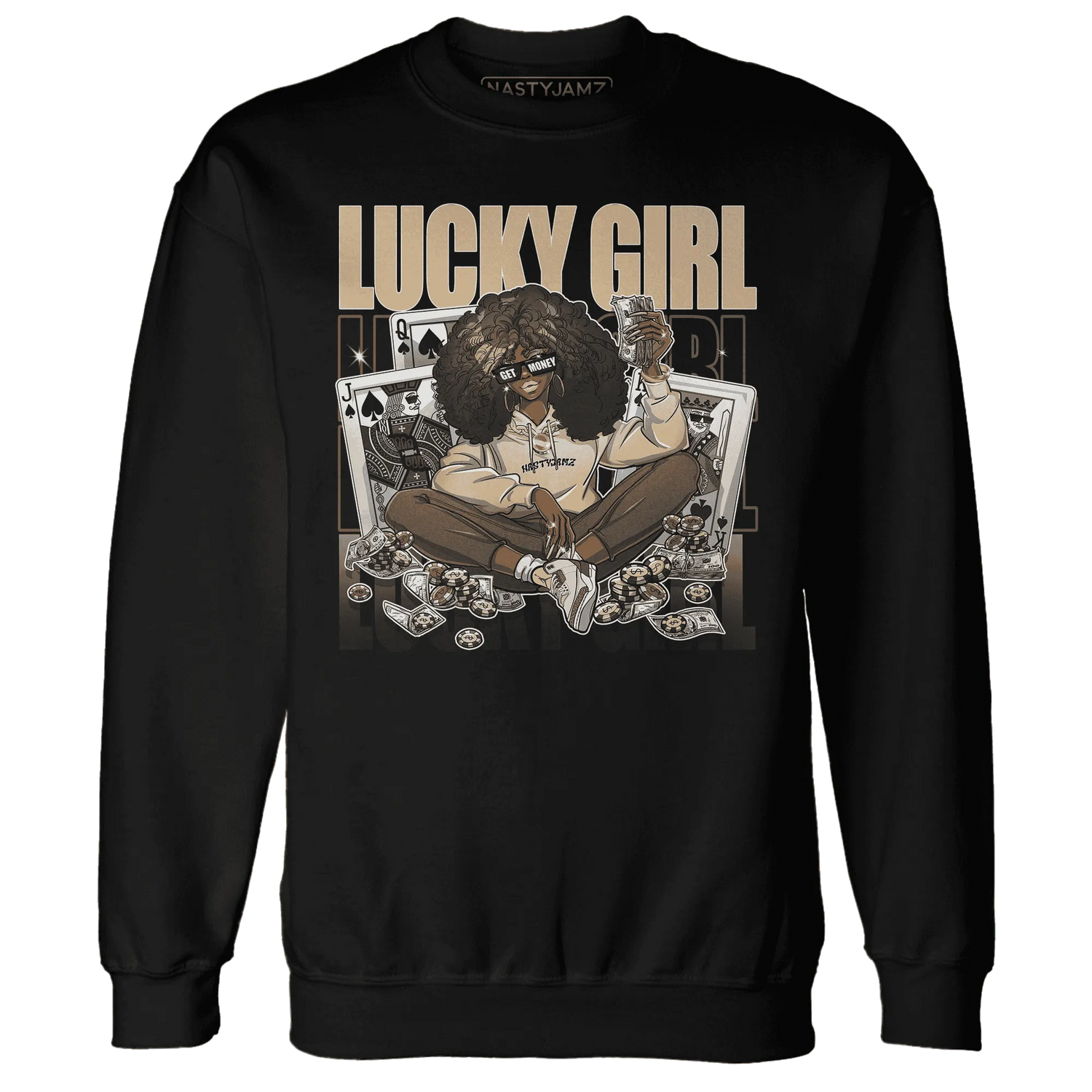 NastyJamz-Palomino-3s-Sweatshirt-Match-Lucky-Girl