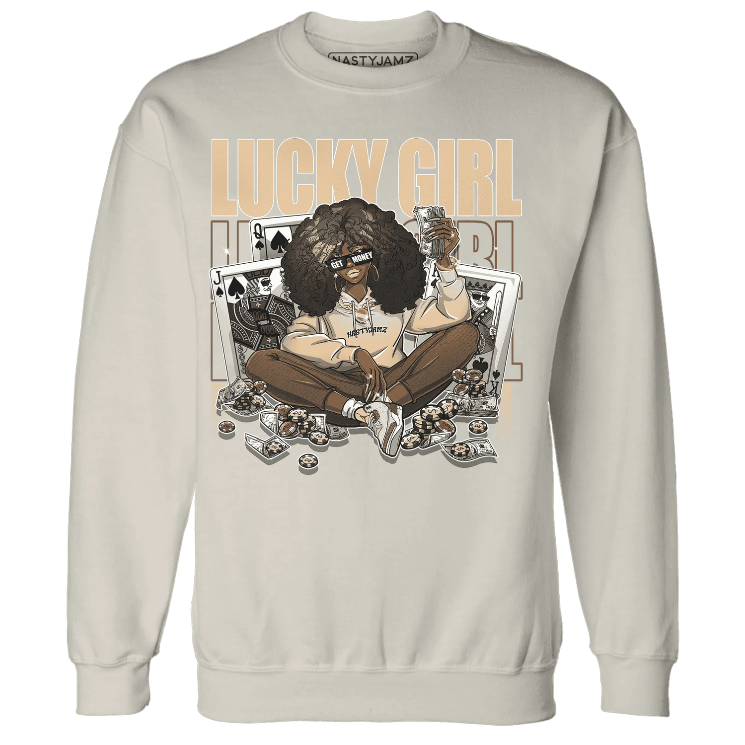 NastyJamz-Palomino-3s-Sweatshirt-Match-Lucky-Girl