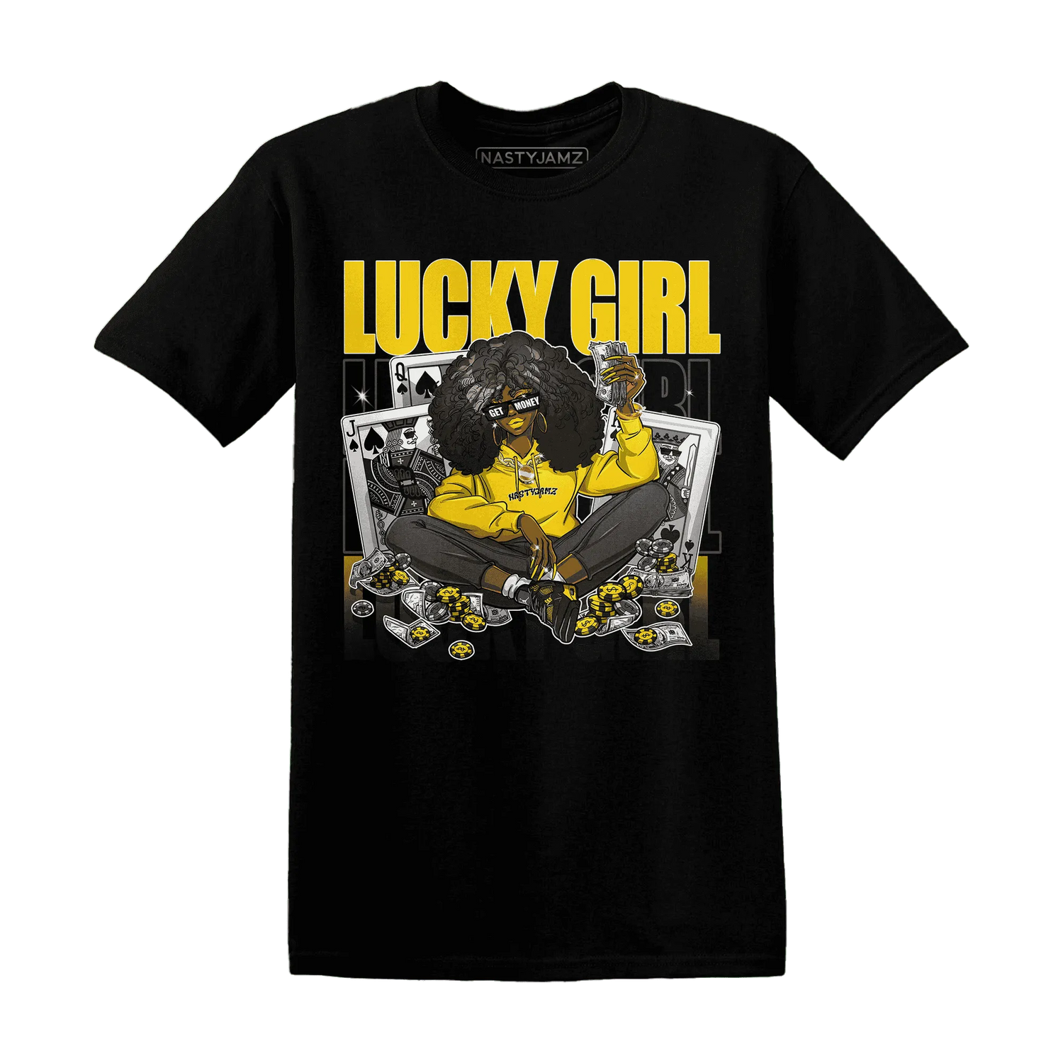 NastyJamz-Thunder-4s-T-Shirt-Match-Lucky-Girl