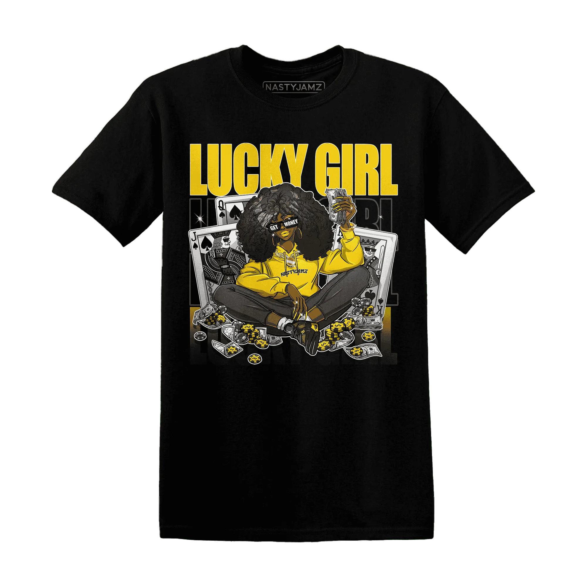 NastyJamz-Thunder-4s-T-Shirt-Match-Lucky-Girl