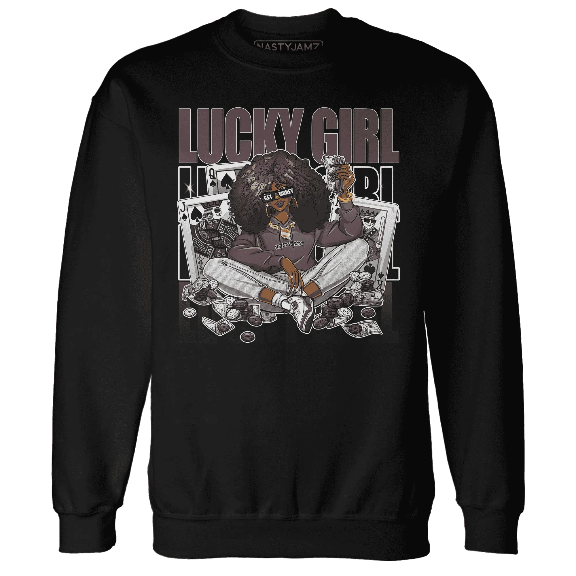 NastyJamz-Burgundy-Crush-3s-Sweatshirt-Match-Lucky-Girl-