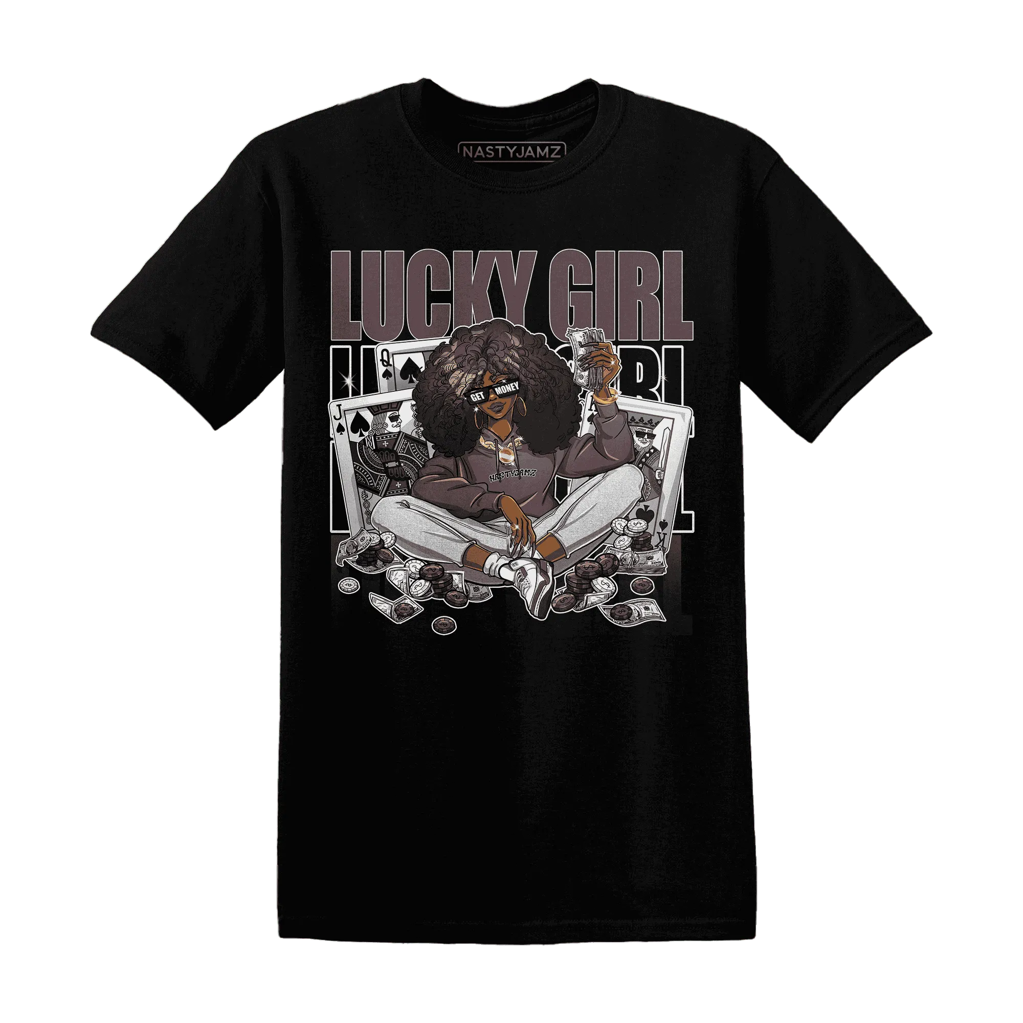 NastyJamz-Burgundy-Crush-3s-T-Shirt-Match-Lucky-Girl-