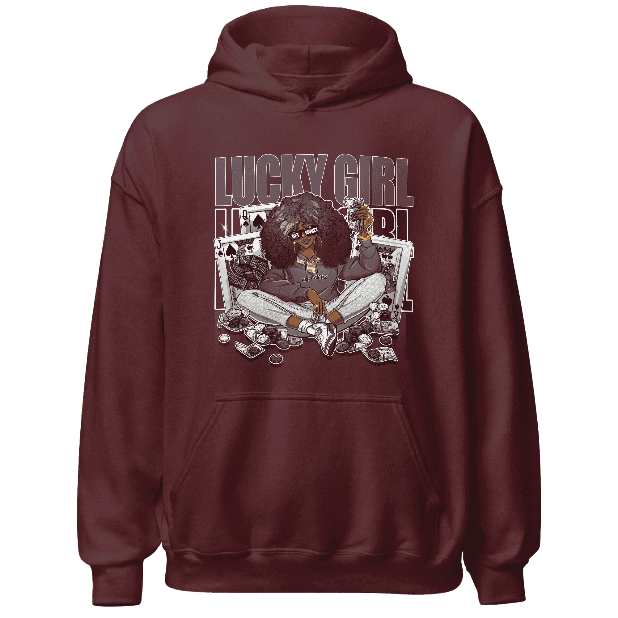 NastyJamz-Burgundy-Crush-3s-Hoodie-Match-Lucky-Girl-