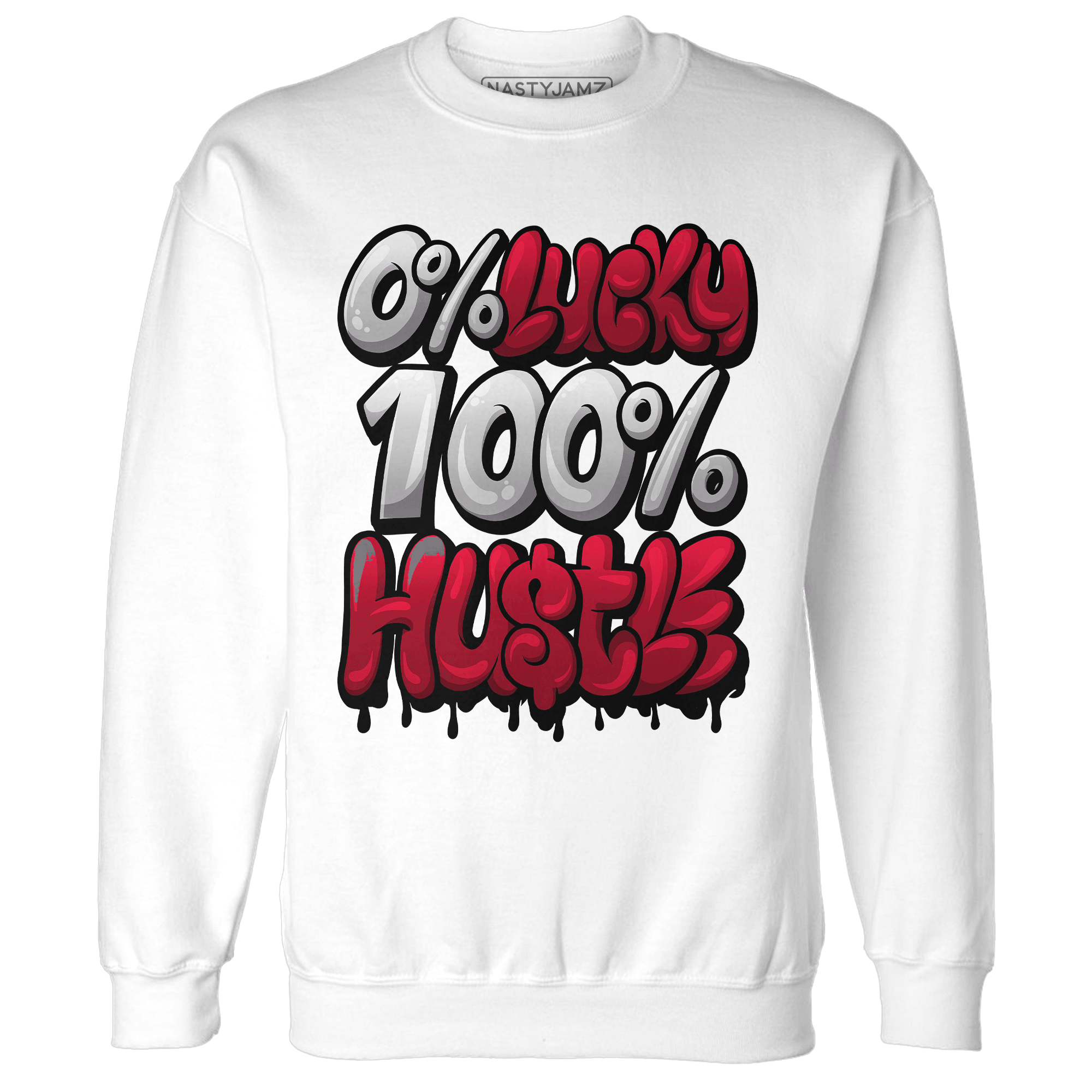 Retro Red Taxi 12s Sweatshirt Match Lucky Hustle - NastyJamz