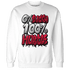 Retro Red Taxi 12s Sweatshirt Match Lucky Hustle - NastyJamz