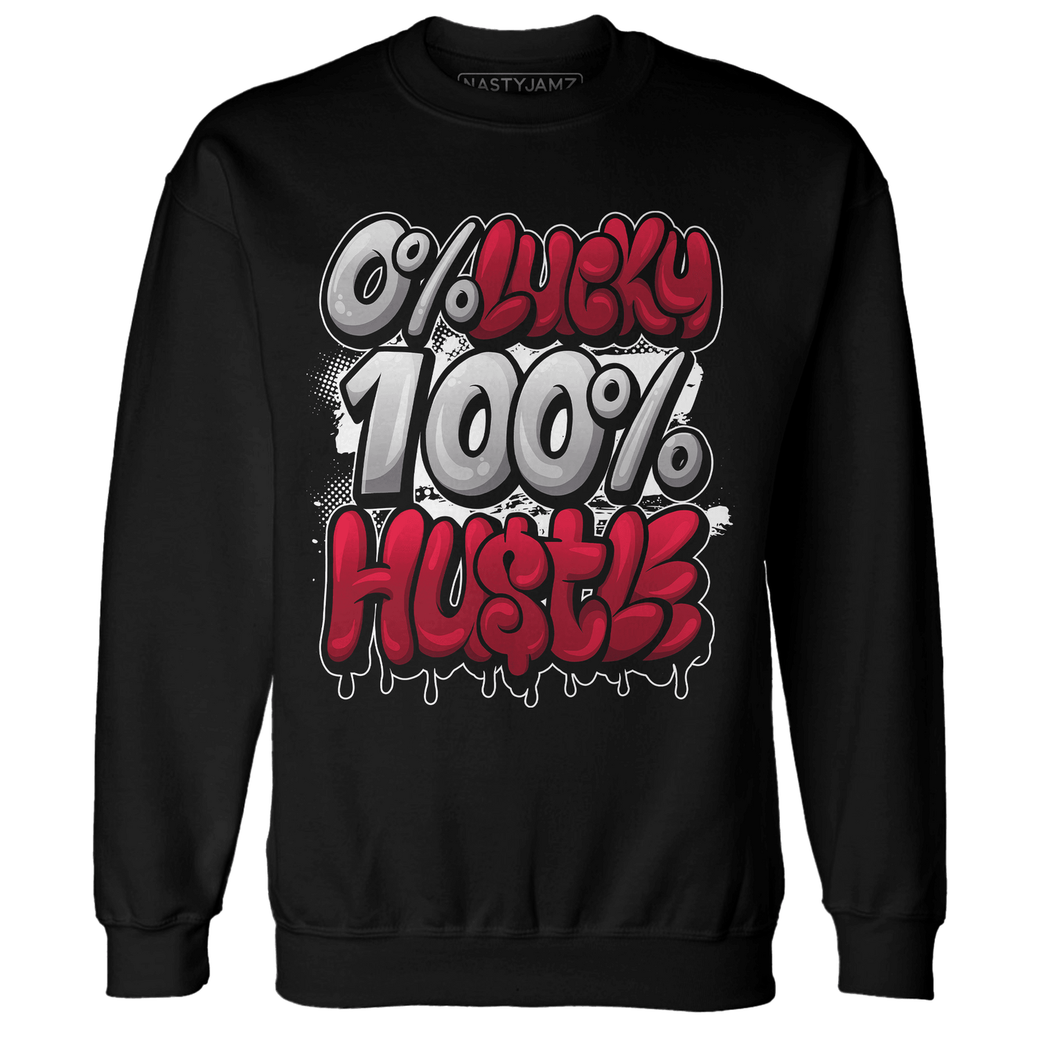 Retro Red Taxi 12s Sweatshirt Match Lucky Hustle - NastyJamz