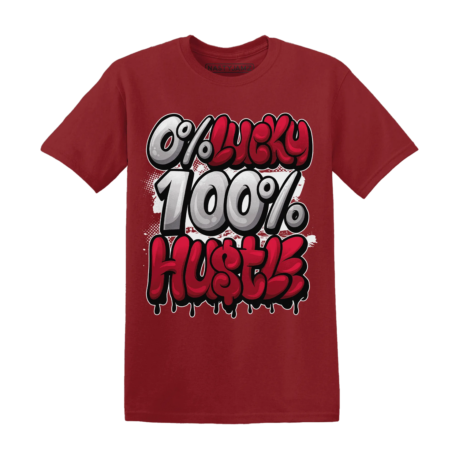 Retro-Red-Taxi-12s-T-Shirt-Match-Lucky-Hustle