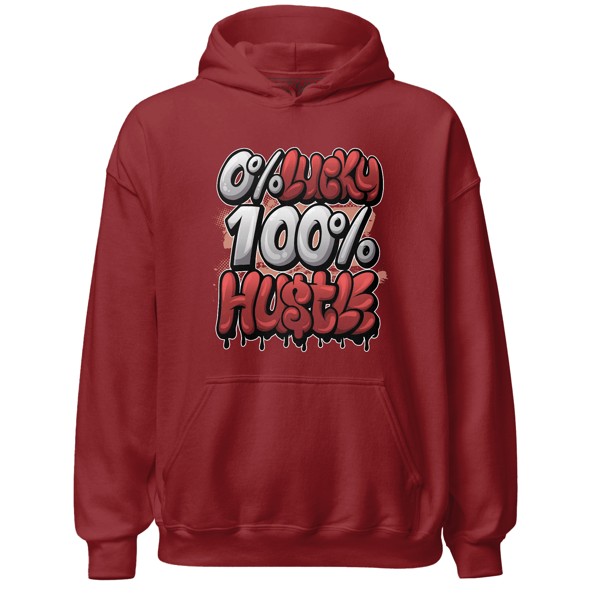 Dune Red 13s Hoodie Match Lucky Hustle - NastyJamz