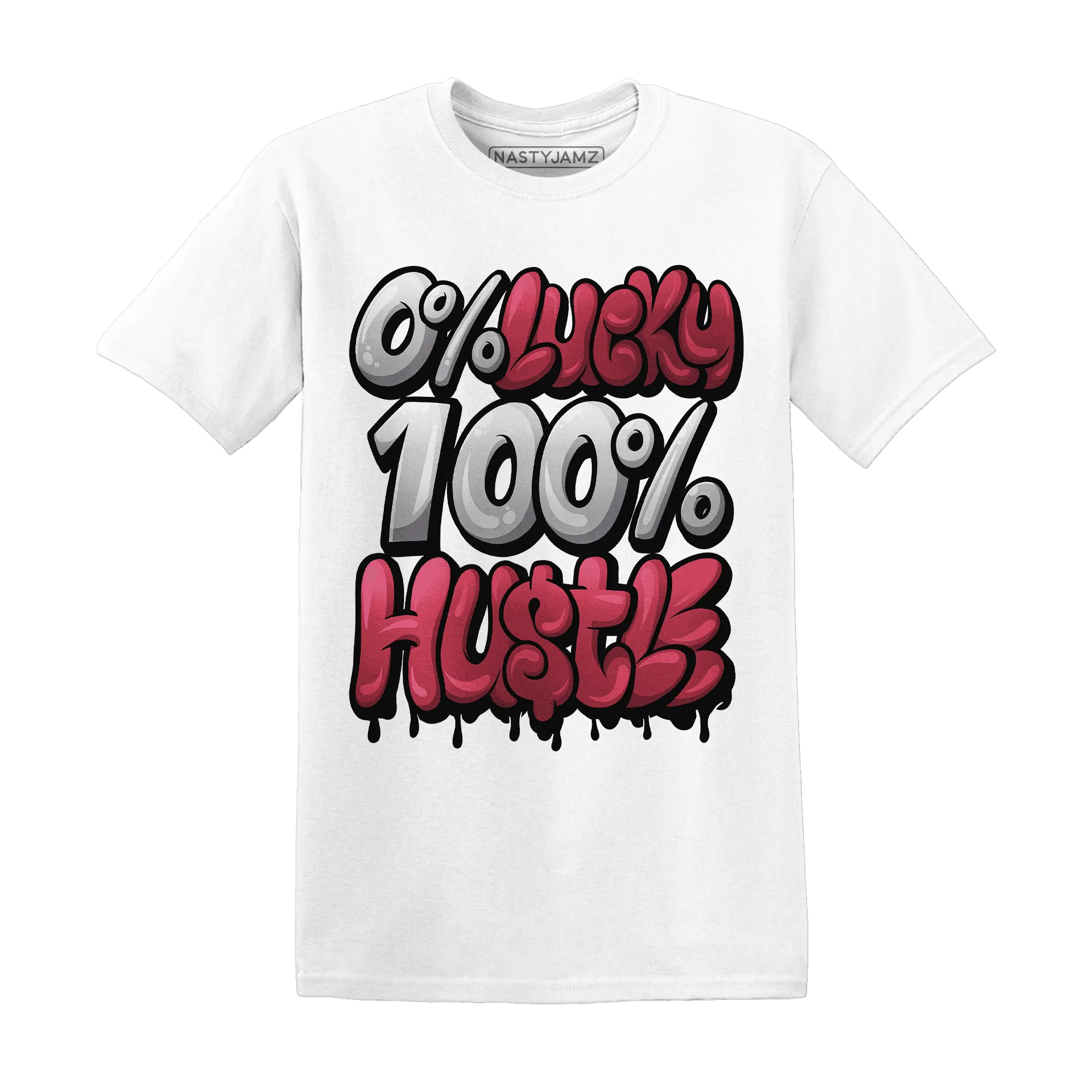 High-85-Metallic-Burgundy-1s-T-Shirt-Match-Lucky-Hustle