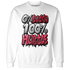 High 85 Metallic Burgundy 1s Sweatshirt Match Lucky Hustle - NastyJamz