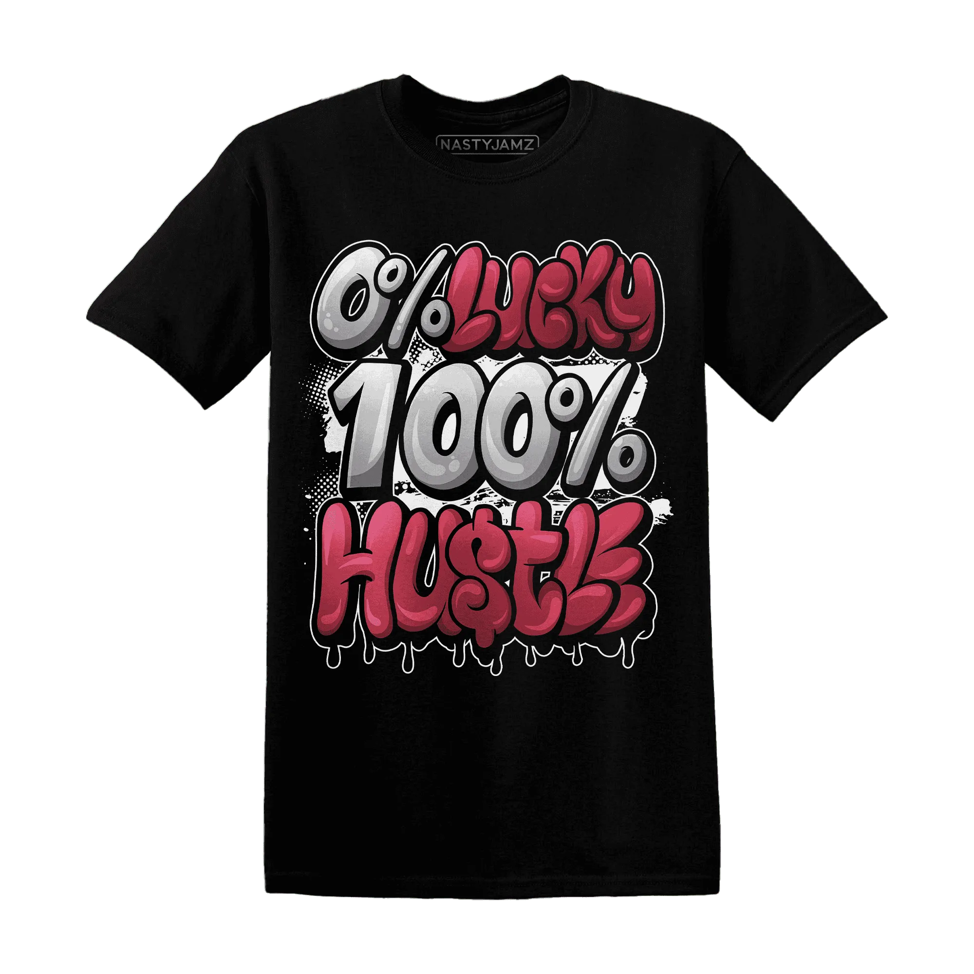 High-85-Metallic-Burgundy-1s-T-Shirt-Match-Lucky-Hustle