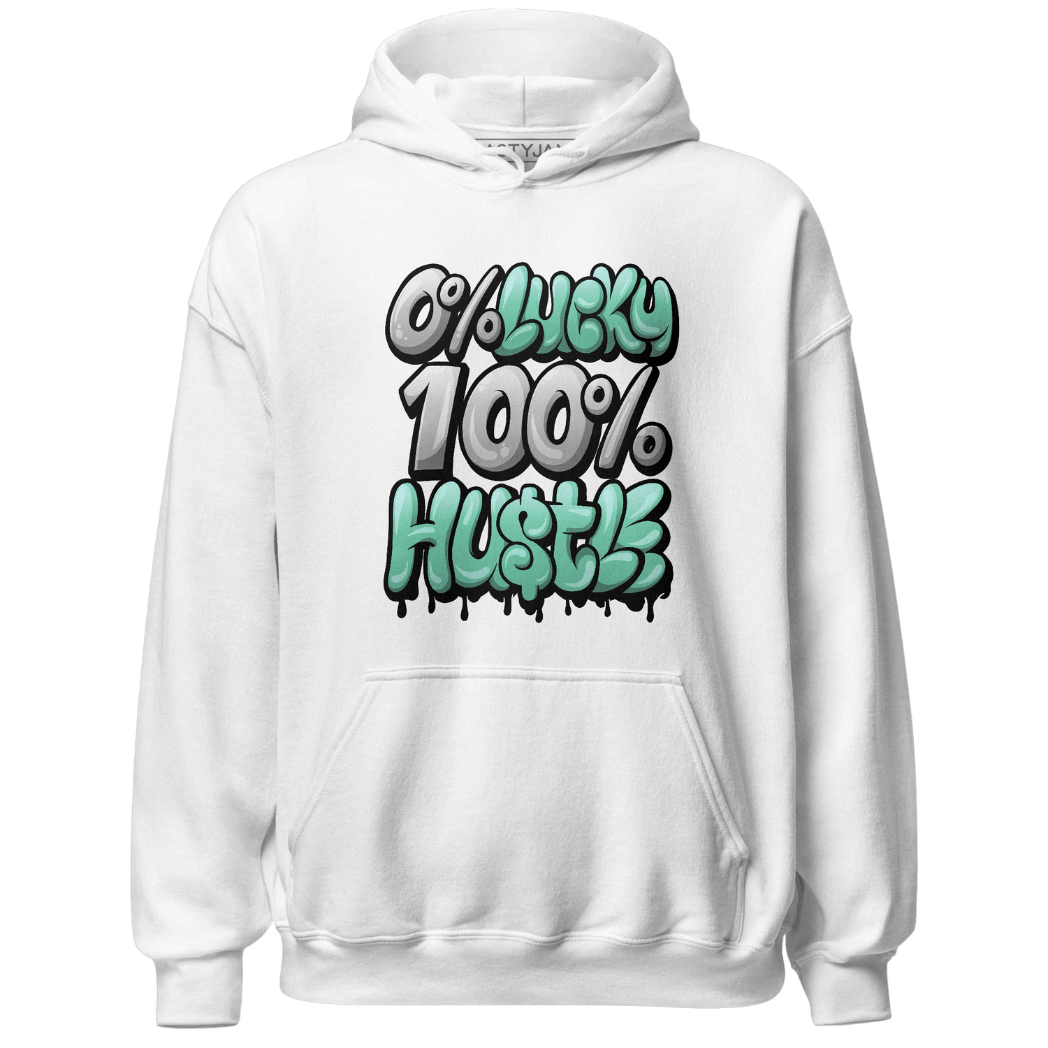 High OG Green Glow 1s Hoodie Match Lucky Hustle - NastyJamz