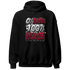 High White Team Red 1s Hoodie Match Lucky Hustle - NastyJamz