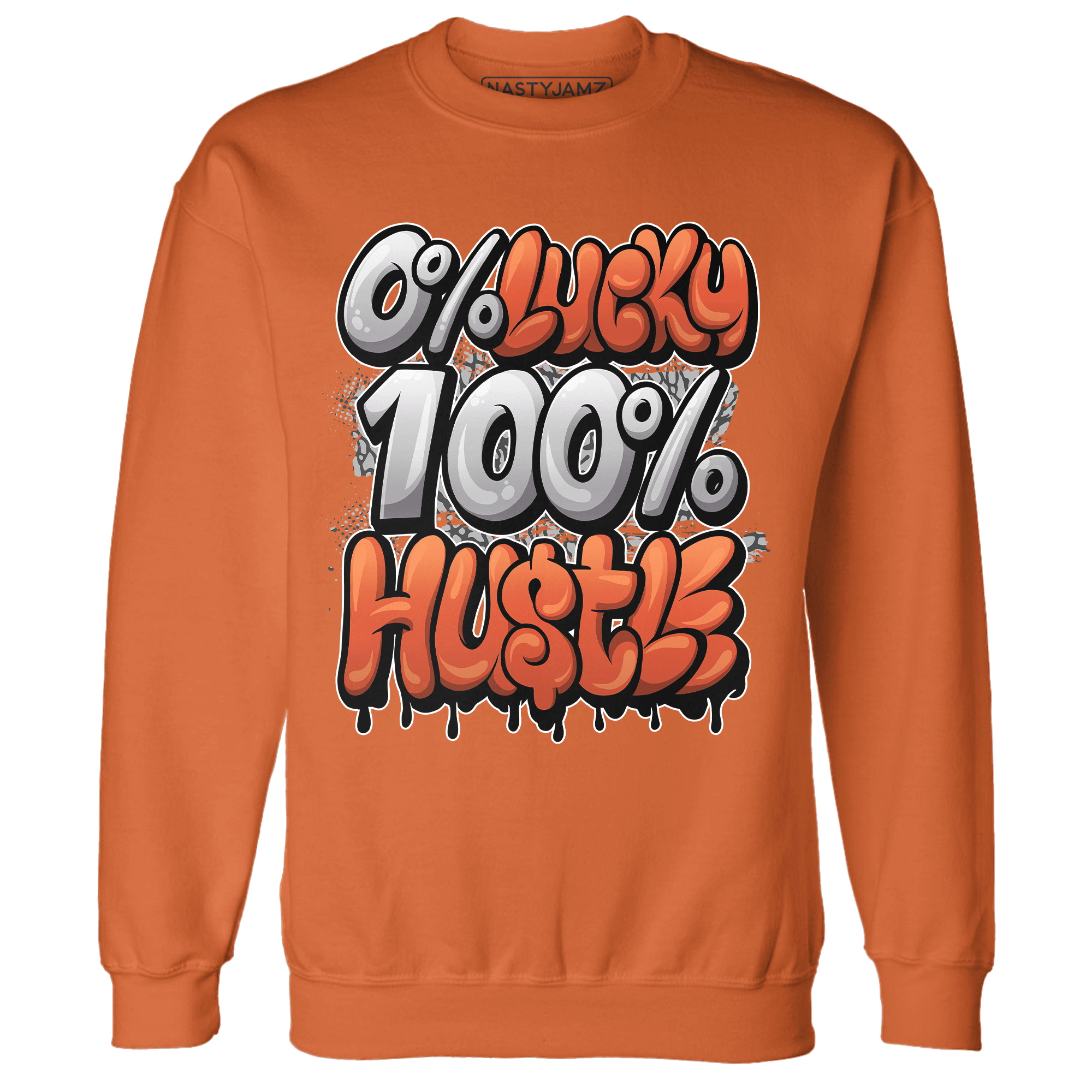 Georgia Peach 3s Sweatshirt Match Lucky Hustle - NastyJamz