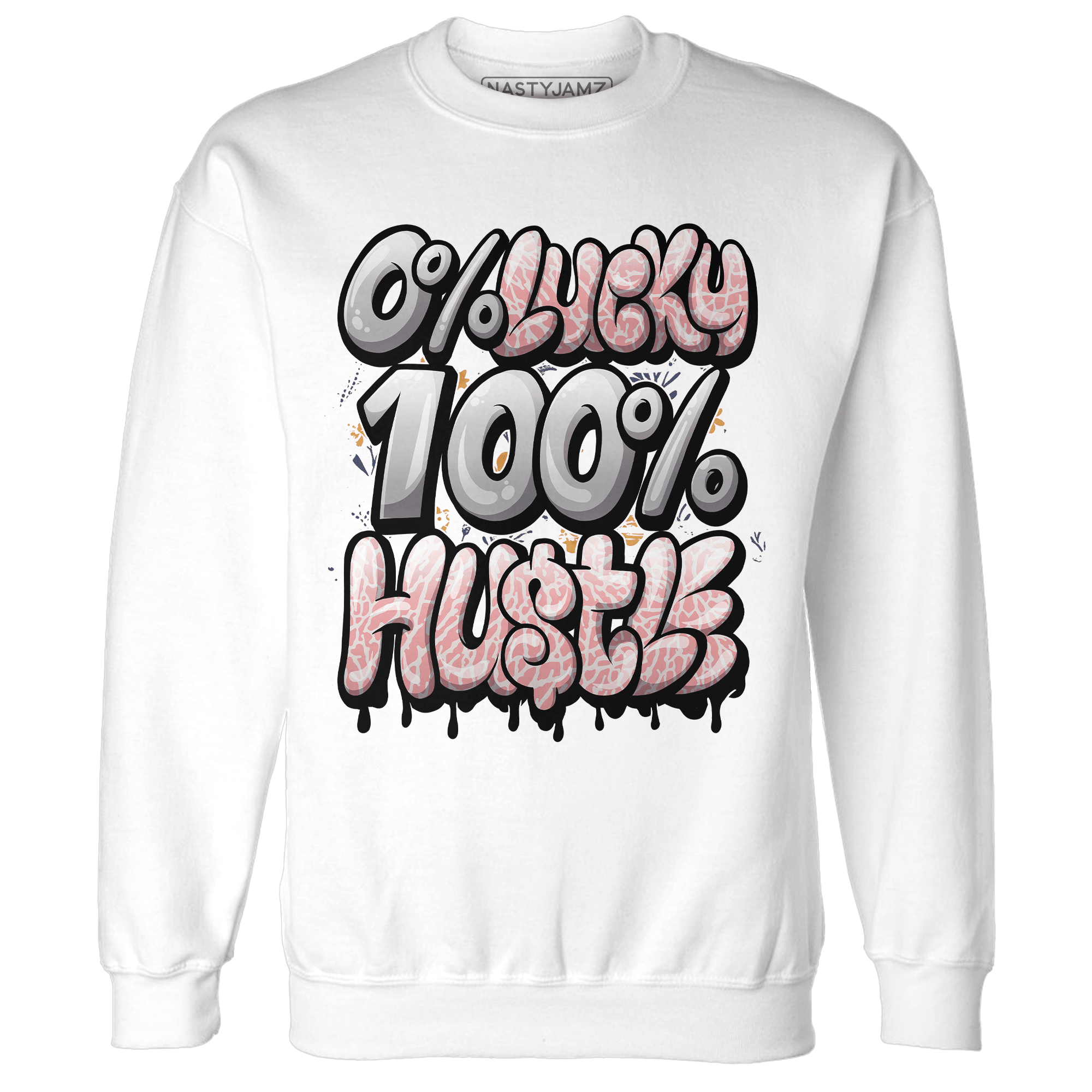 Red Stardust 3s Sweatshirt Match Lucky Hustle - NastyJamz