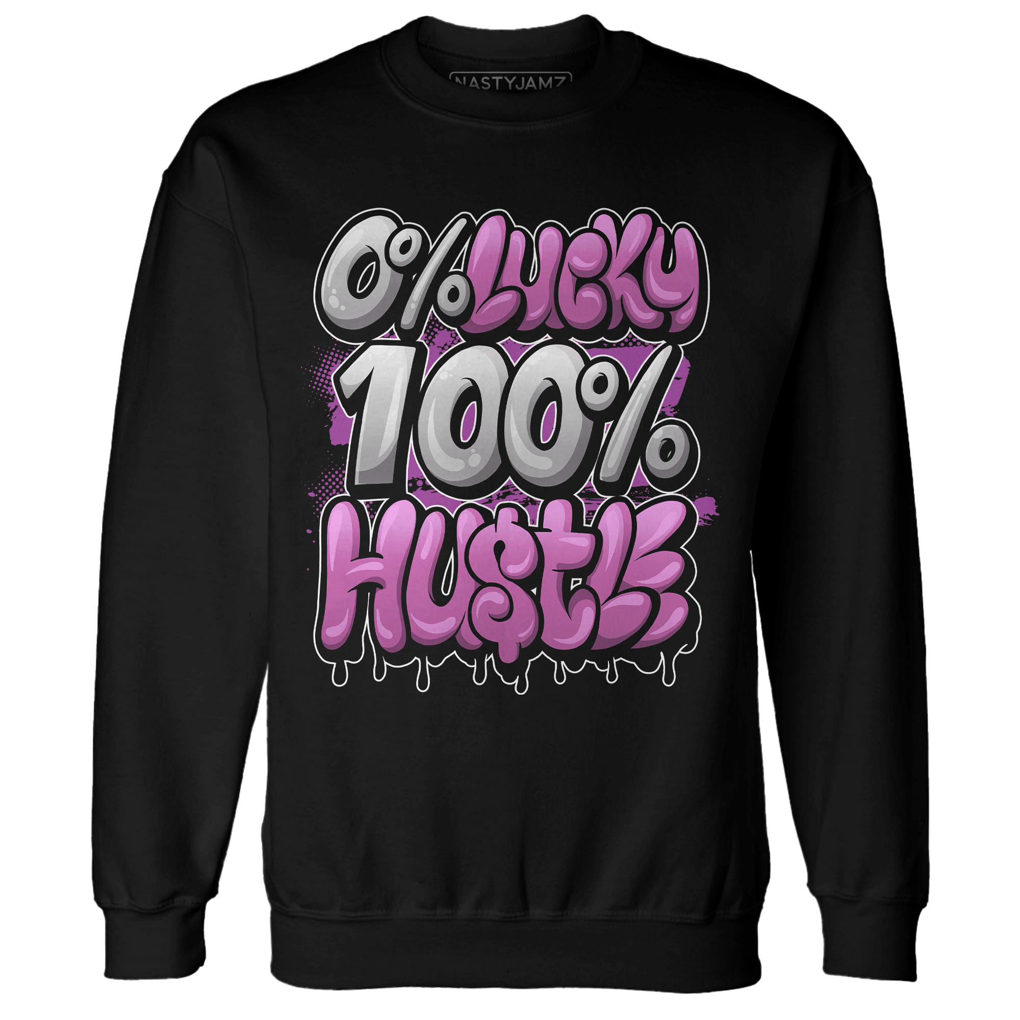 GS Hyper Violet 4s Sweatshirt Match Lucky Hustle - NastyJamz
