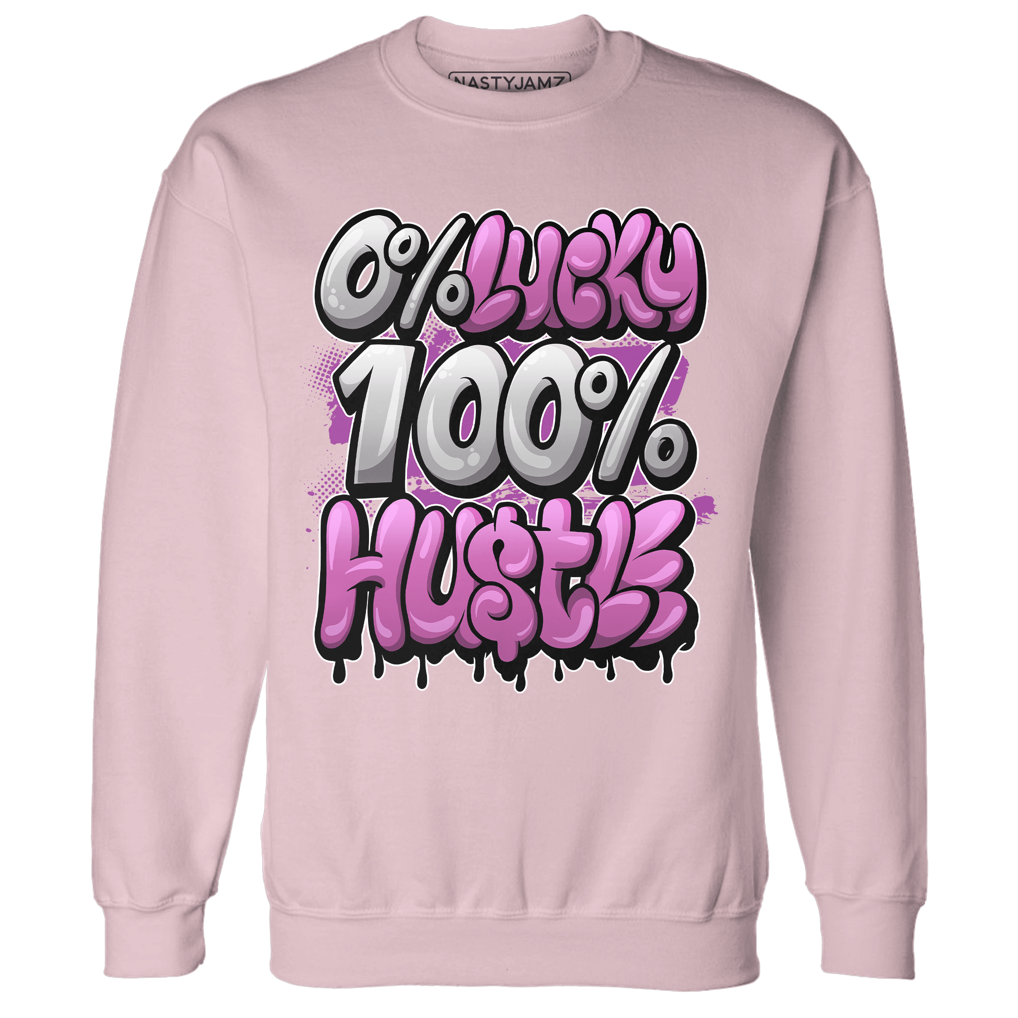 GS Hyper Violet 4s Sweatshirt Match Lucky Hustle - NastyJamz